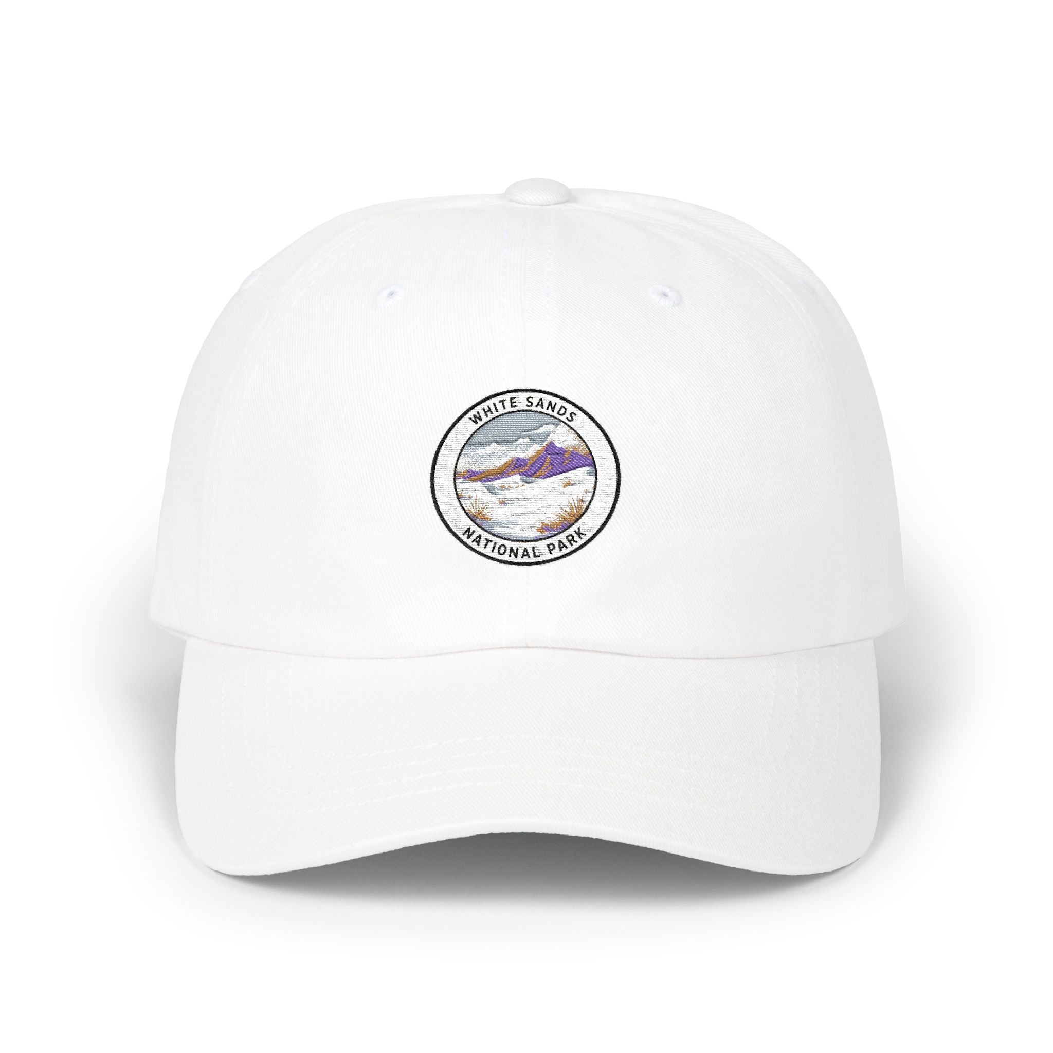 White Sands Mountain Range Patch Dad Cap | National Park Outdoor Hat