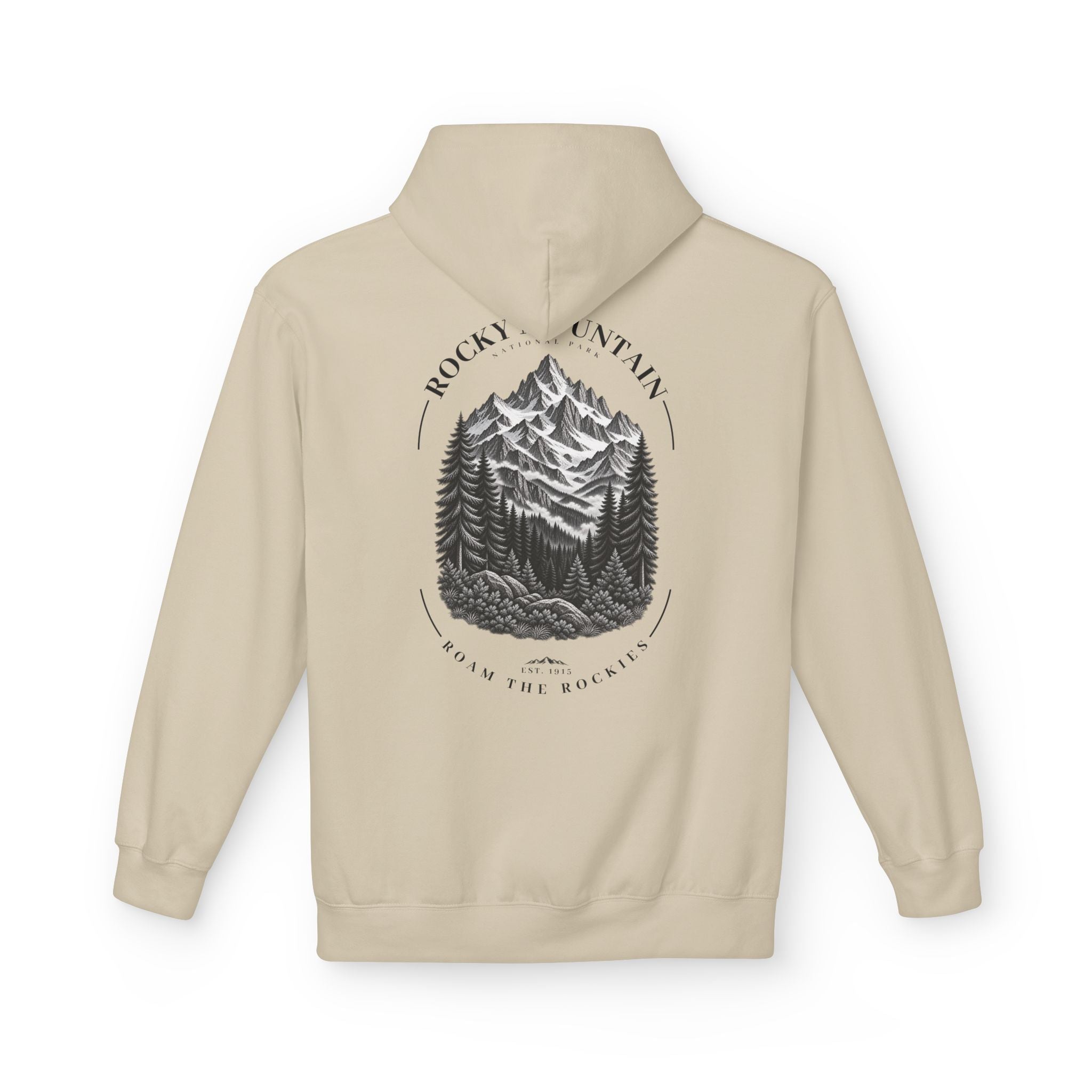 Rocky Mountain National Park Mountain Range Graphic Hoodie