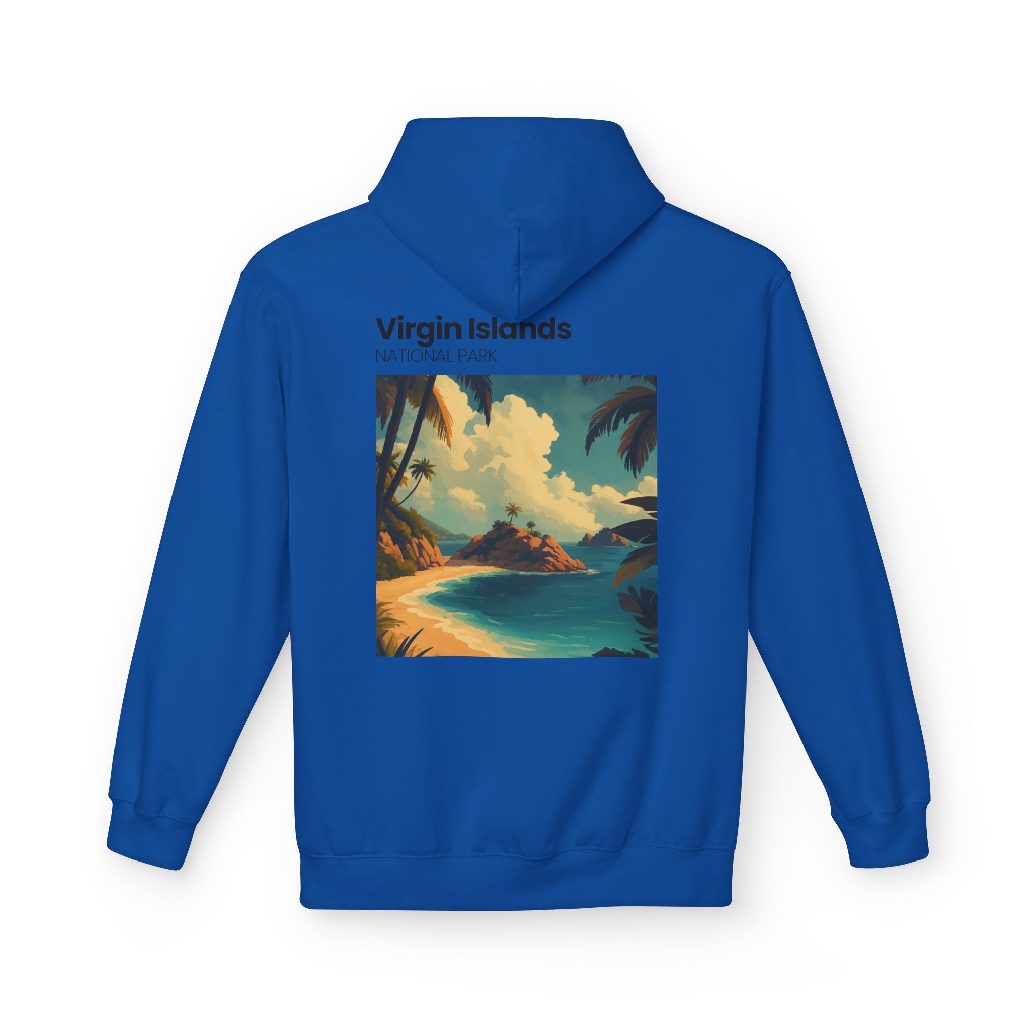 Virgin Islands National Park Beach Hoodie | Tropical Island Sunset