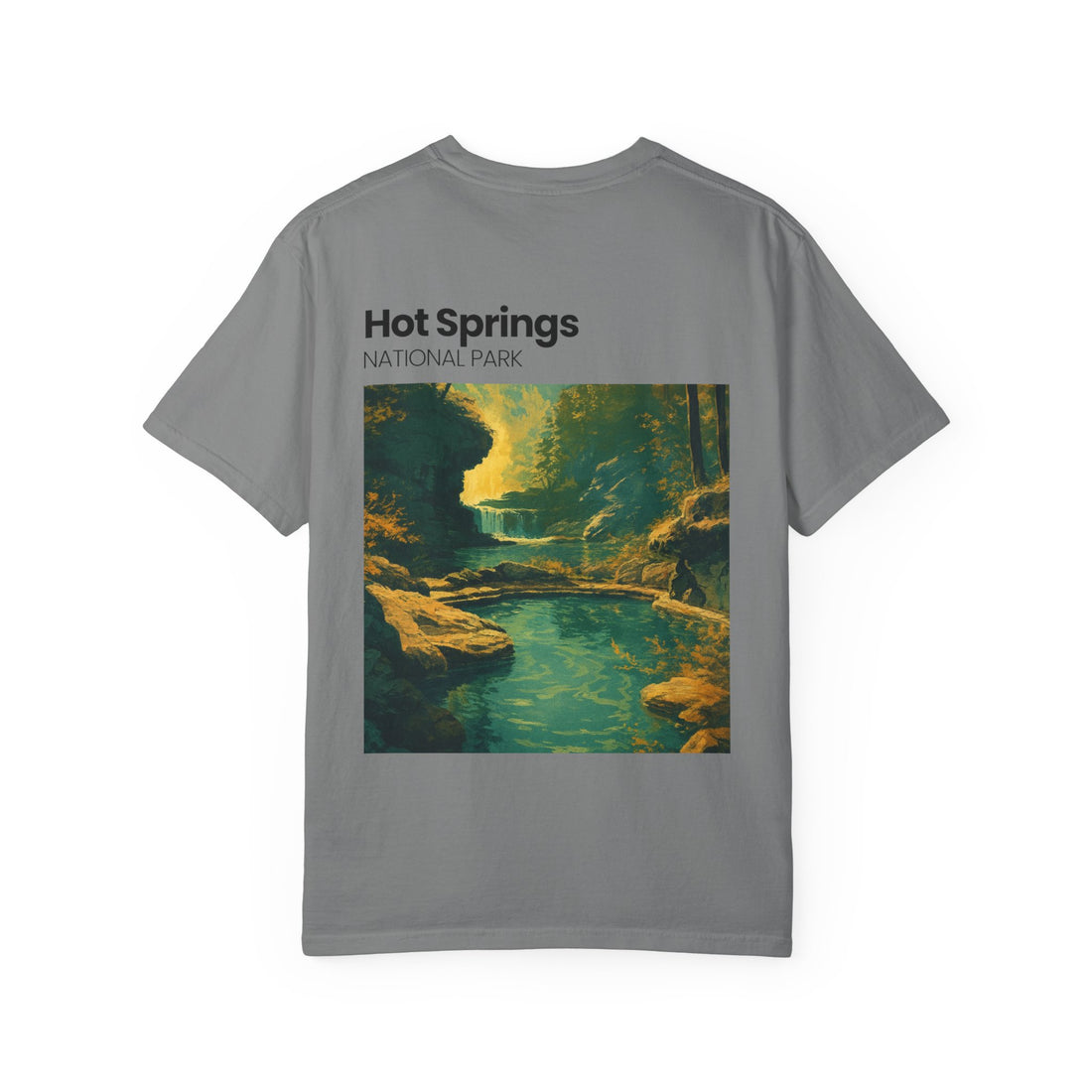 Hot Springs National Park graphic T-shirt | Scenic Hot Spring Illustration