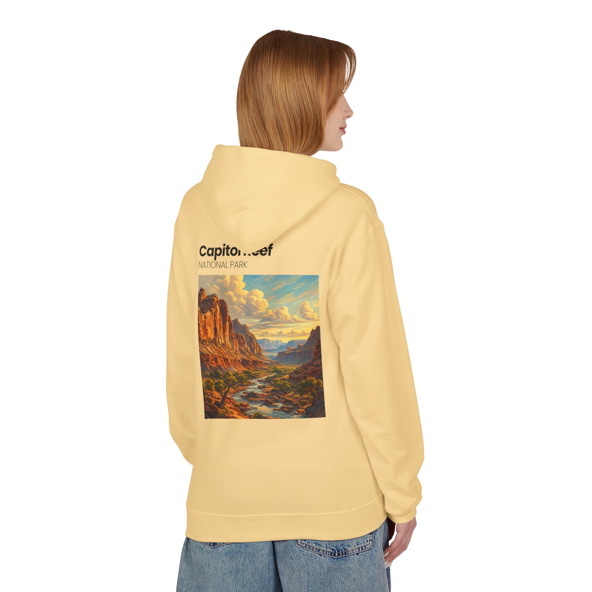 Capitol Reef National Park landscape Hoodie | Utah canyon scenic pullover