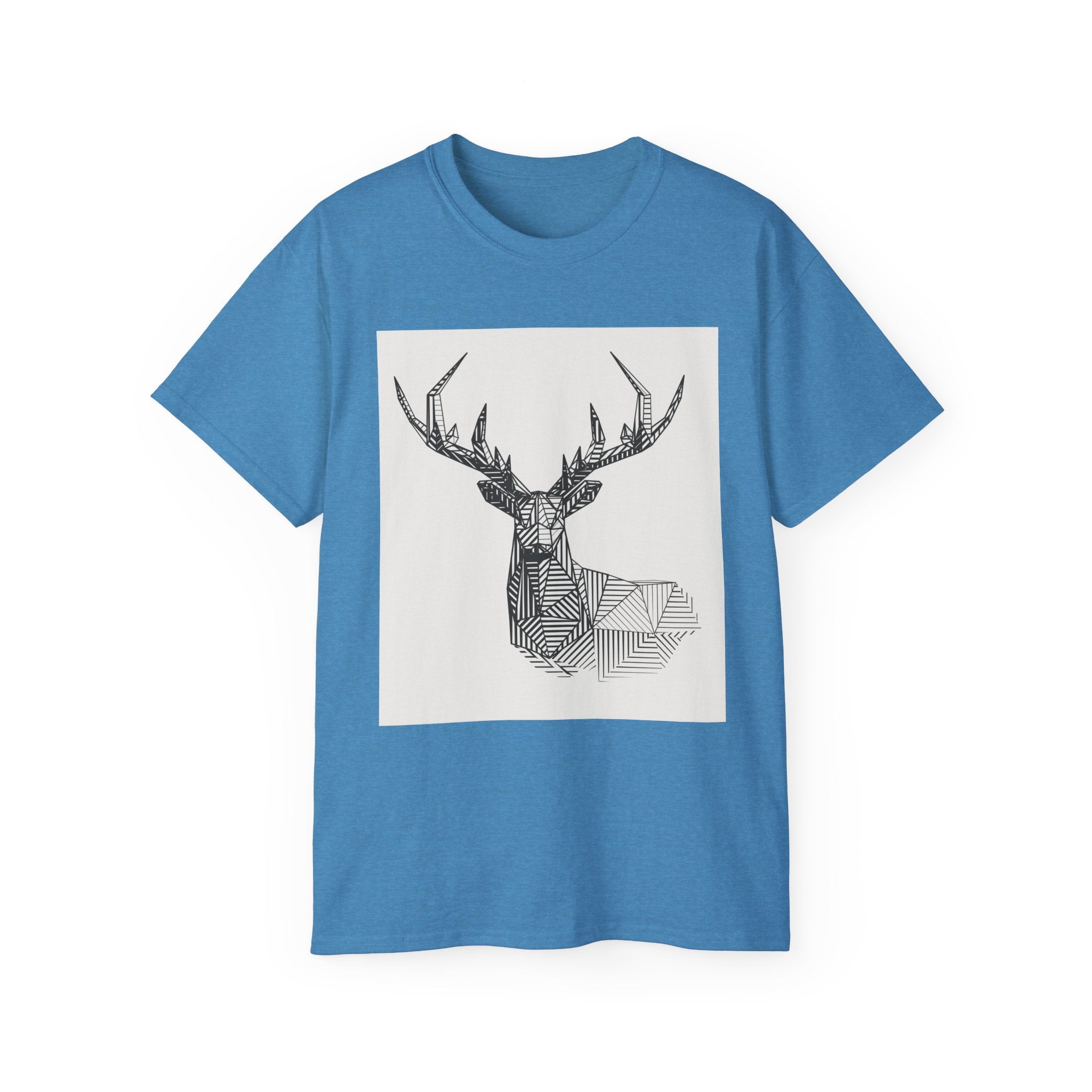 Geometric Deer Graphic Tee - Unisex Ultra Cotton T-Shirt