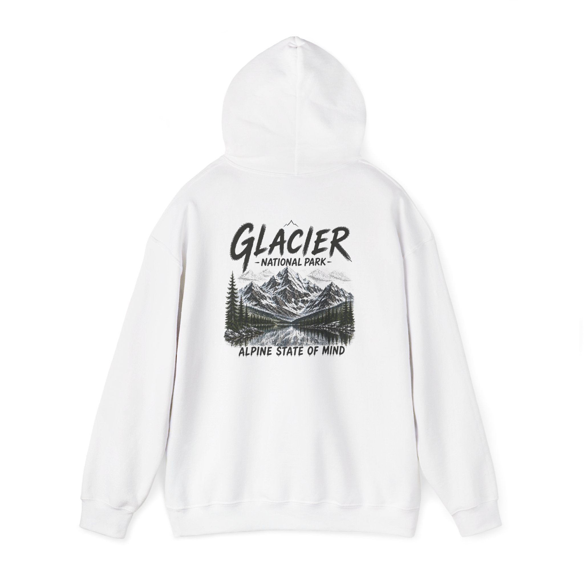 Glacier National Park Snowy Peaks Hoodie1