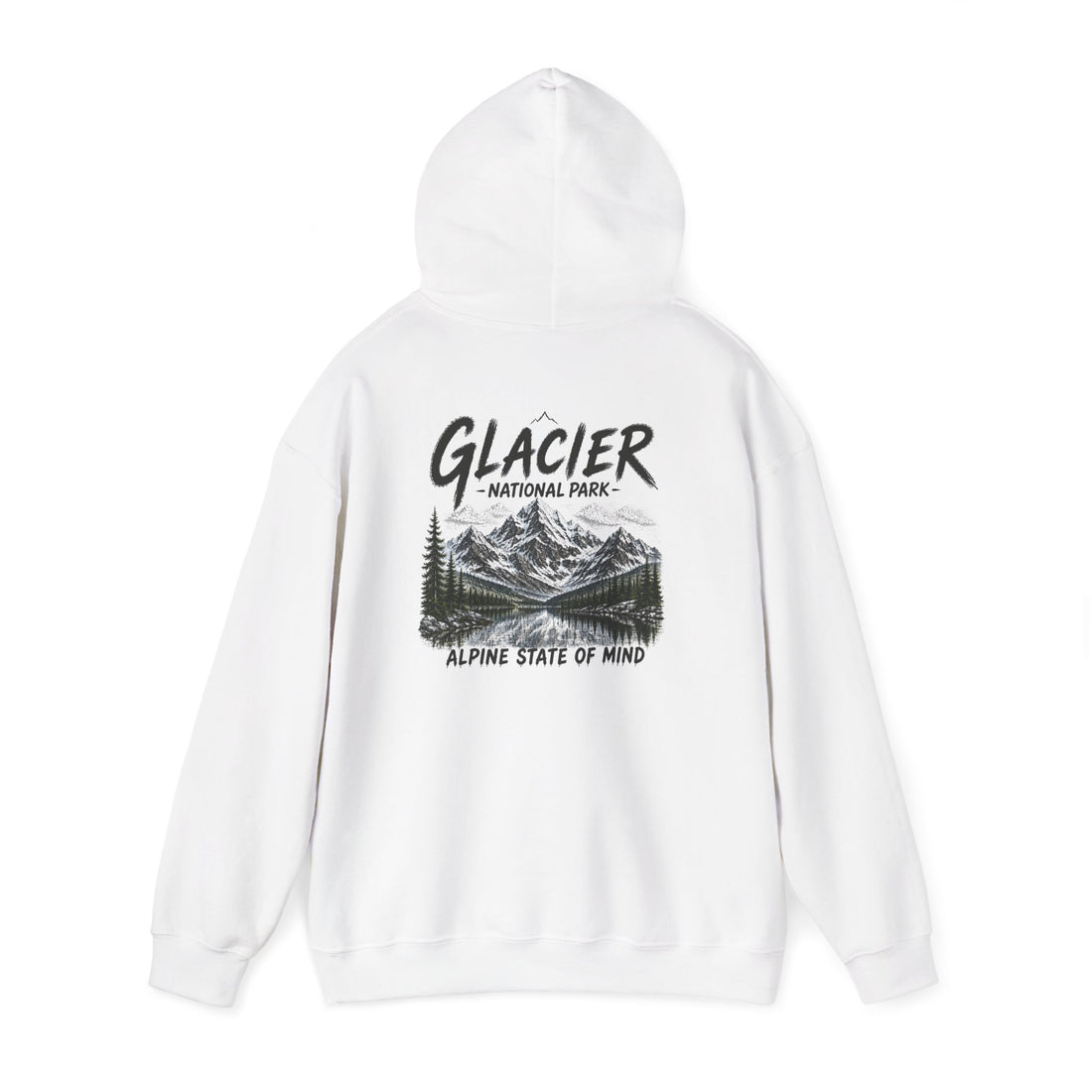 Glacier National Park Snowy Peaks Hoodie1