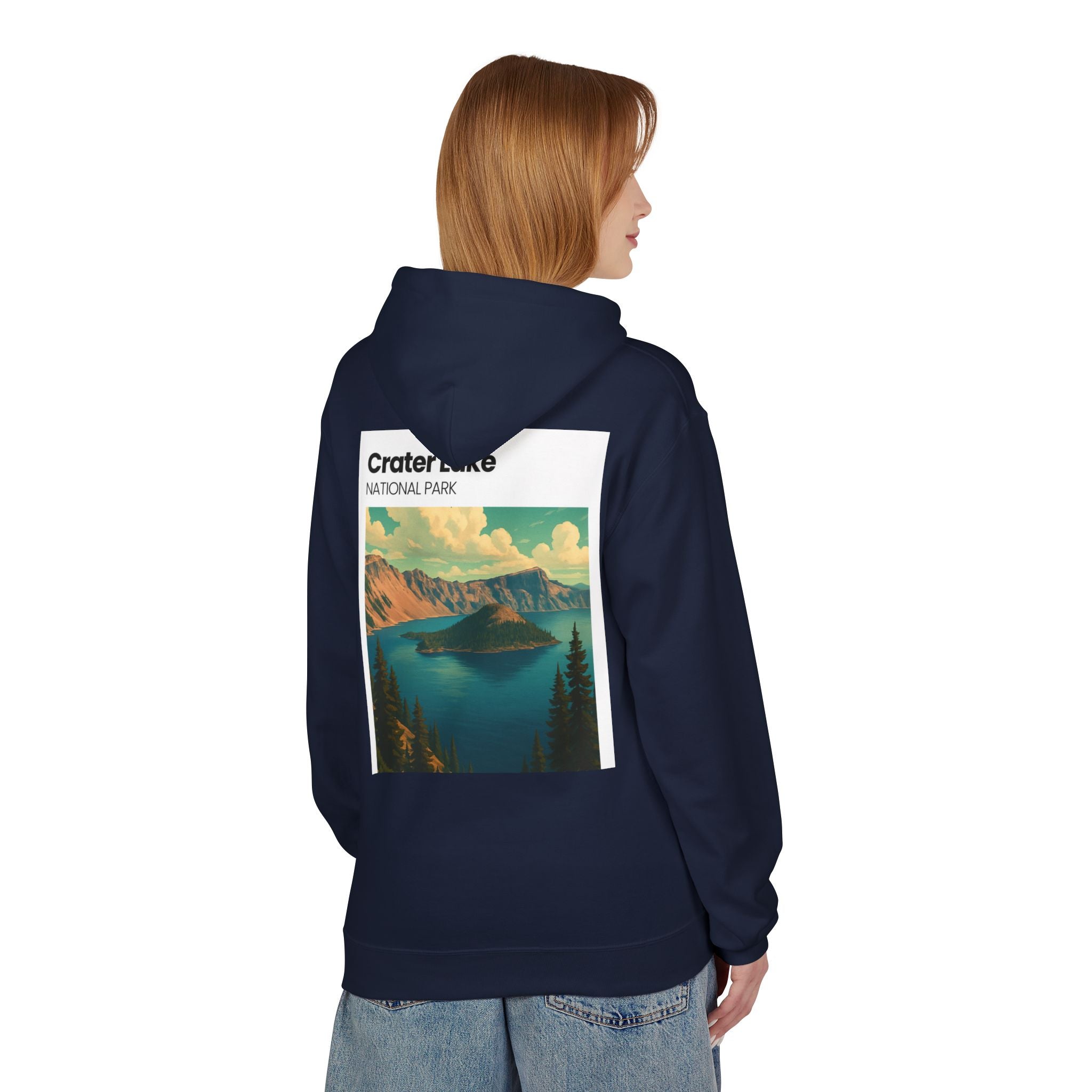 Crater Lake National Park Hoodie | Scenic Vintage Landscape
