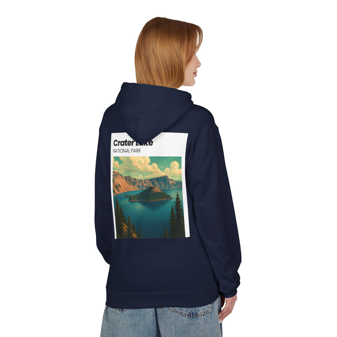 Crater Lake National Park Hoodie | Scenic Vintage Landscape