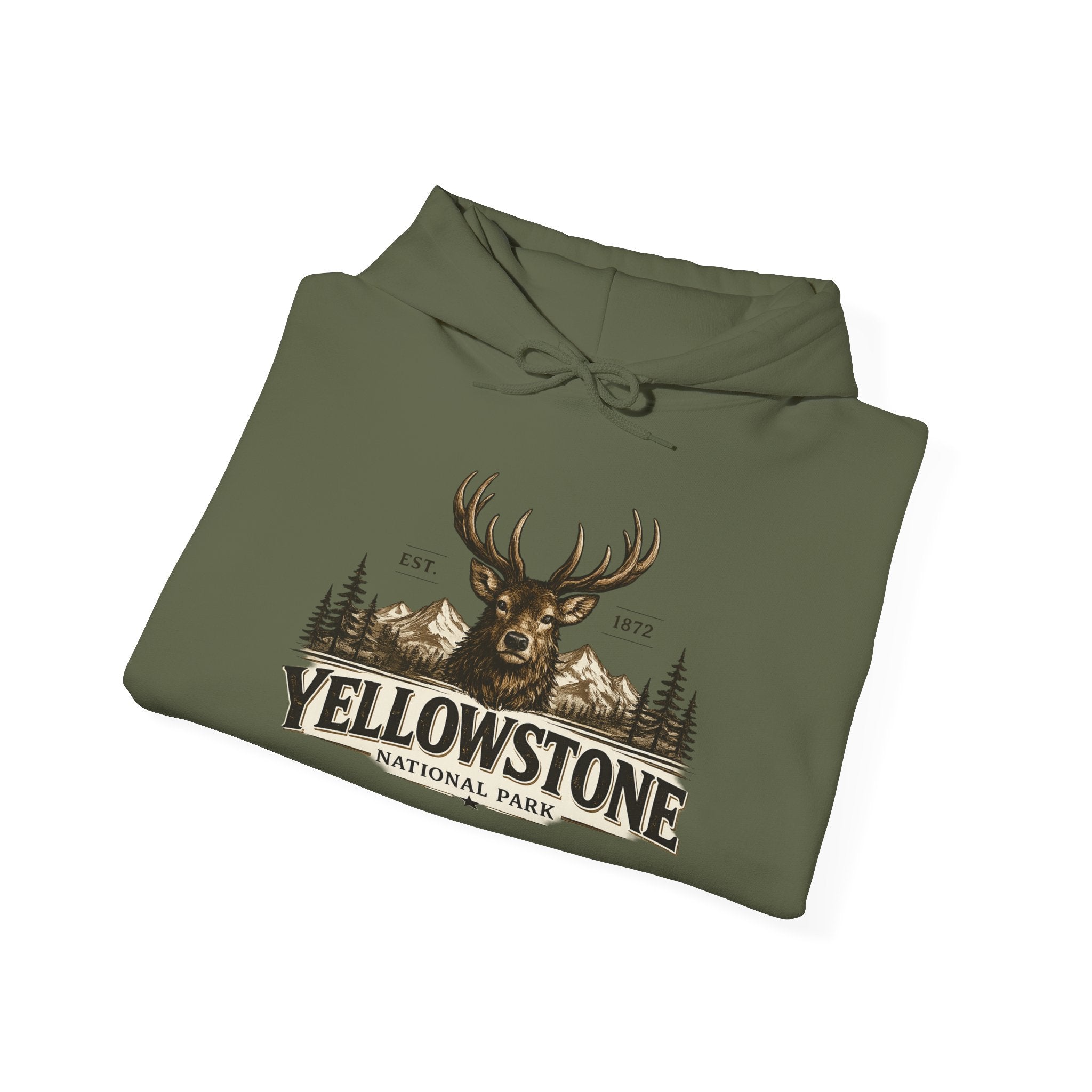 Yellowstone Elk Hoodie – Where the Wild Still Roams