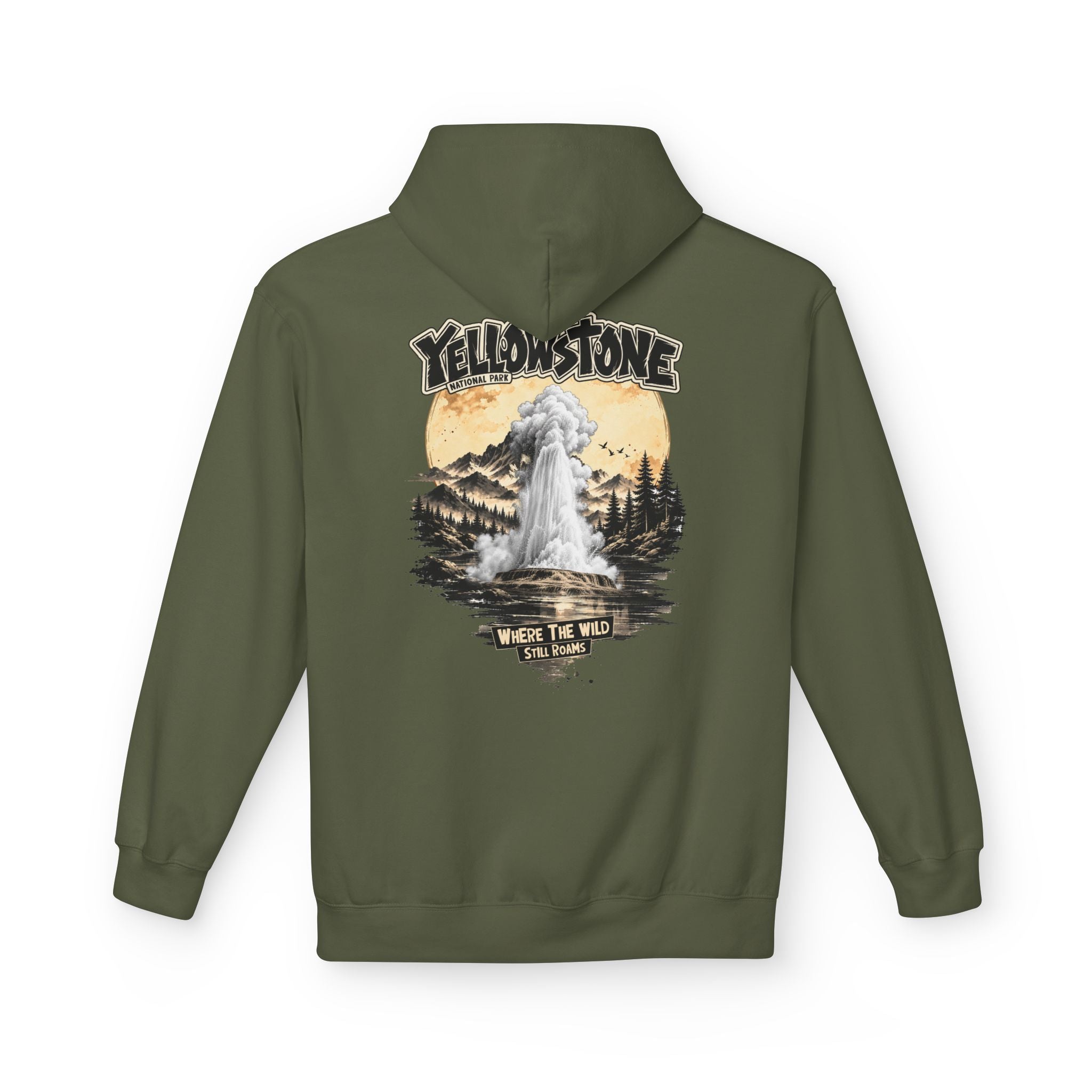Yellowstone Old Faithful – Where the Wild Still Roams Hoodie