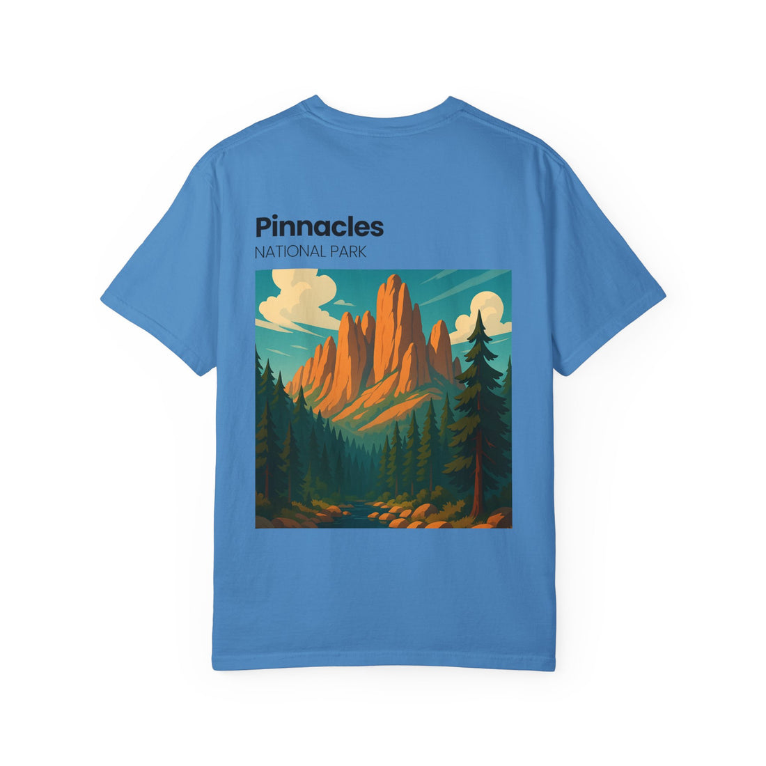 Pinnacles National Park landscape T-Shirt | retro nature poster design