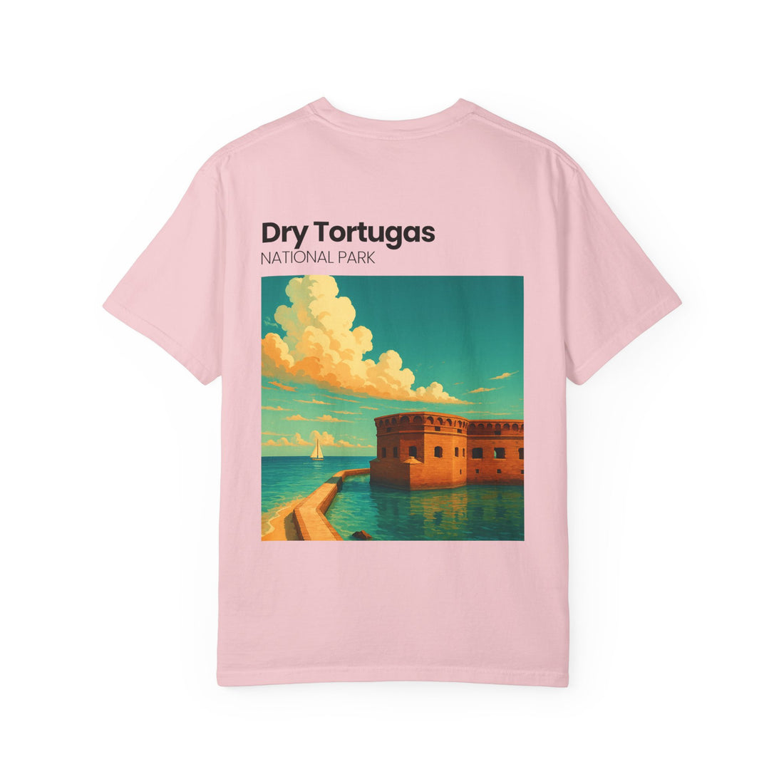 Dry Tortugas National Park Poster T-shirt | Vintage Fort Illustration