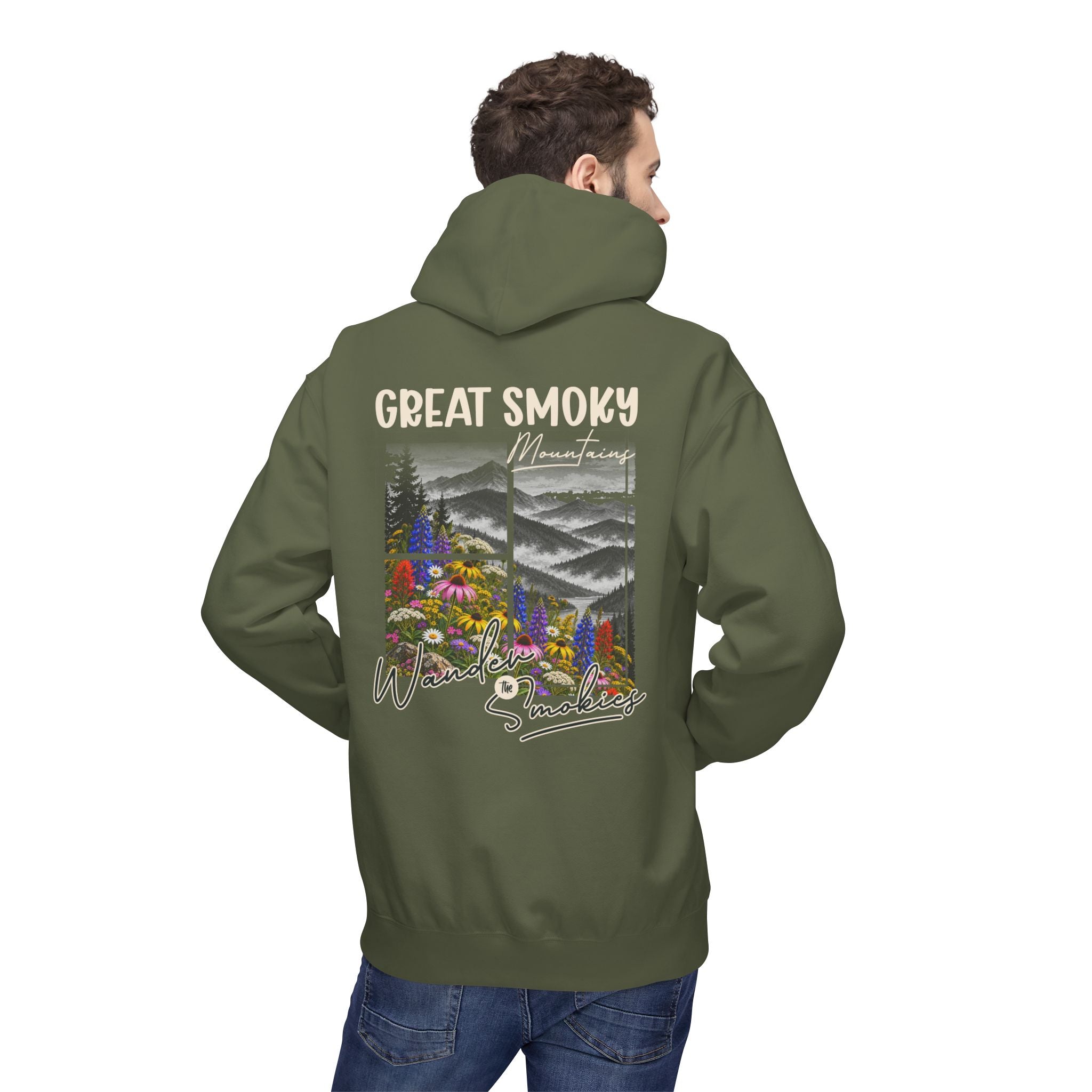 Great Smoky Mountains Wildflowers Graphic hoodie