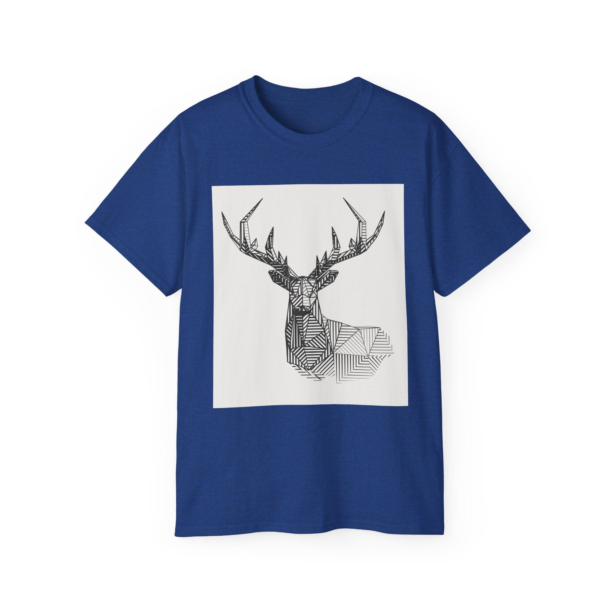 Geometric Deer Graphic Tee - Unisex Ultra Cotton T-Shirt