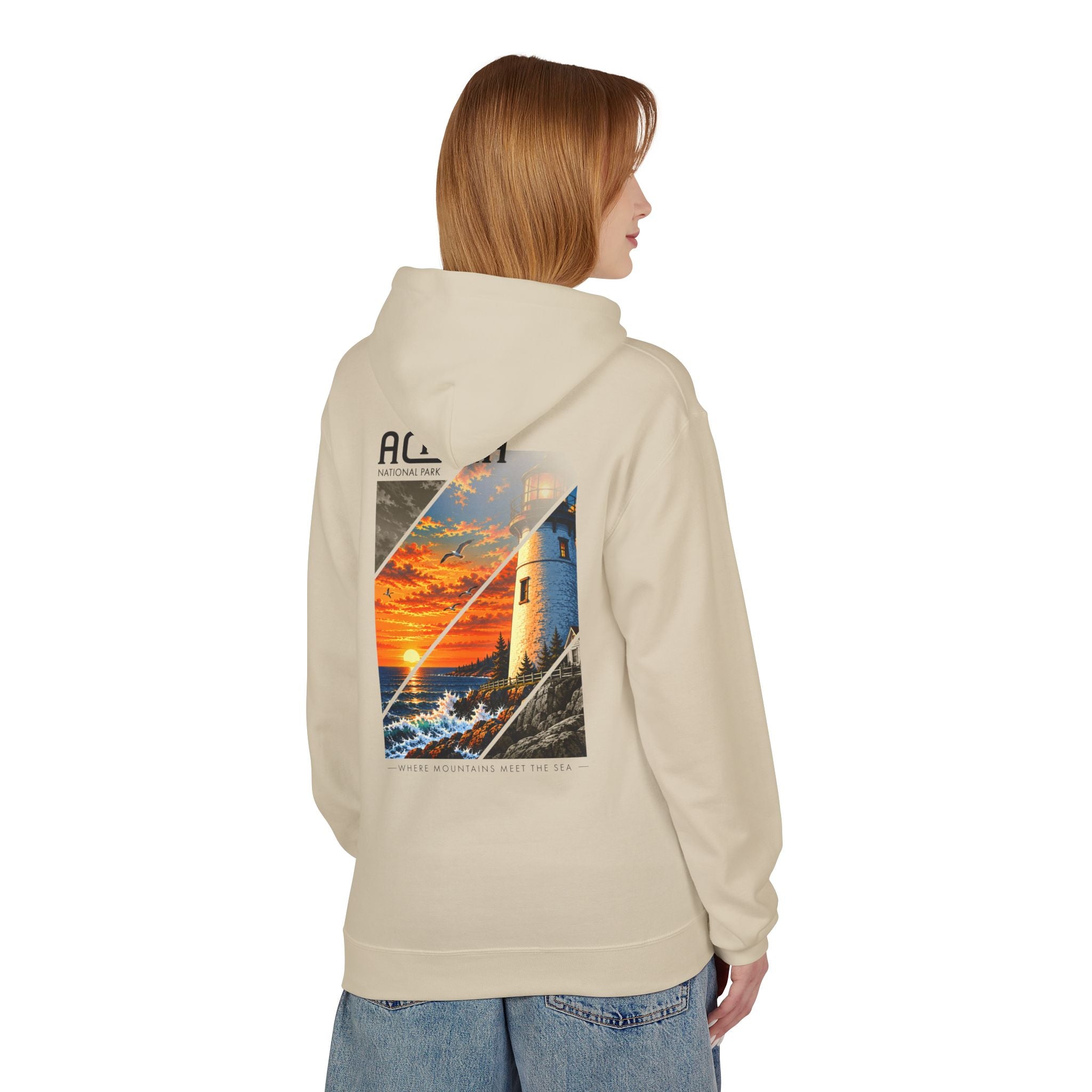 Acadia National Park Lighthouse Graphic Hoodie