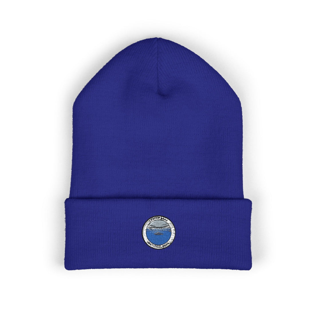 Ocean Wave Patch Beanie | Embroidered Cuffed Beanie
