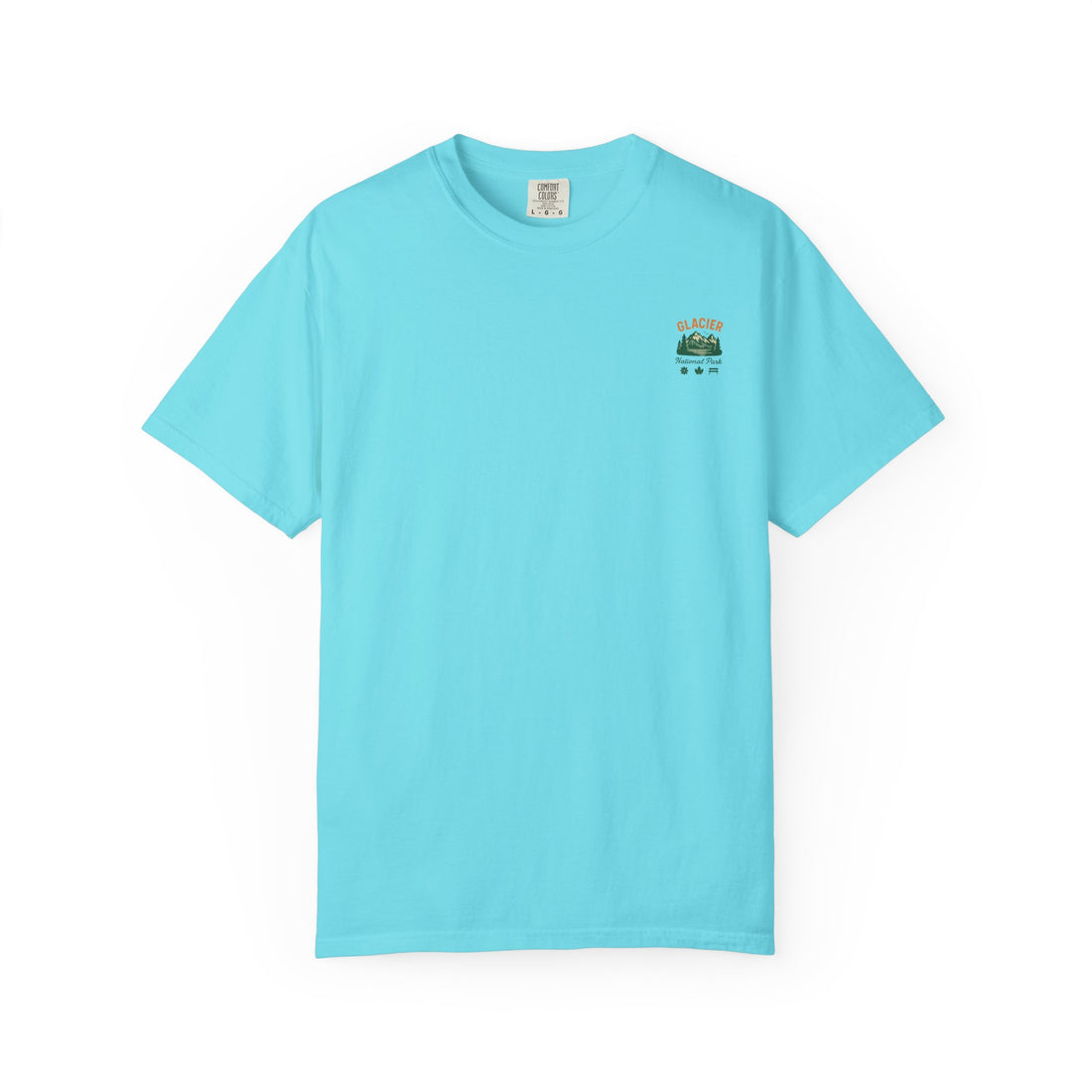 Glacier National Park Landscape T-shirt | Vintage Mountain Lake Tee