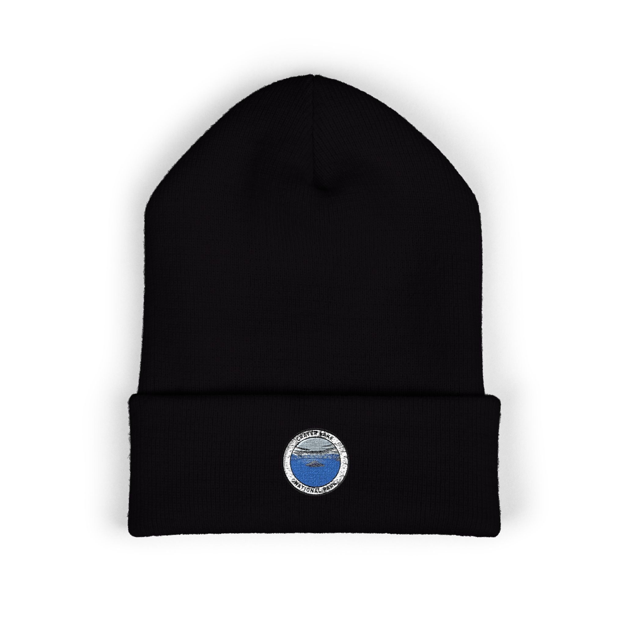 Ocean Wave Patch Beanie | Embroidered Cuffed Beanie