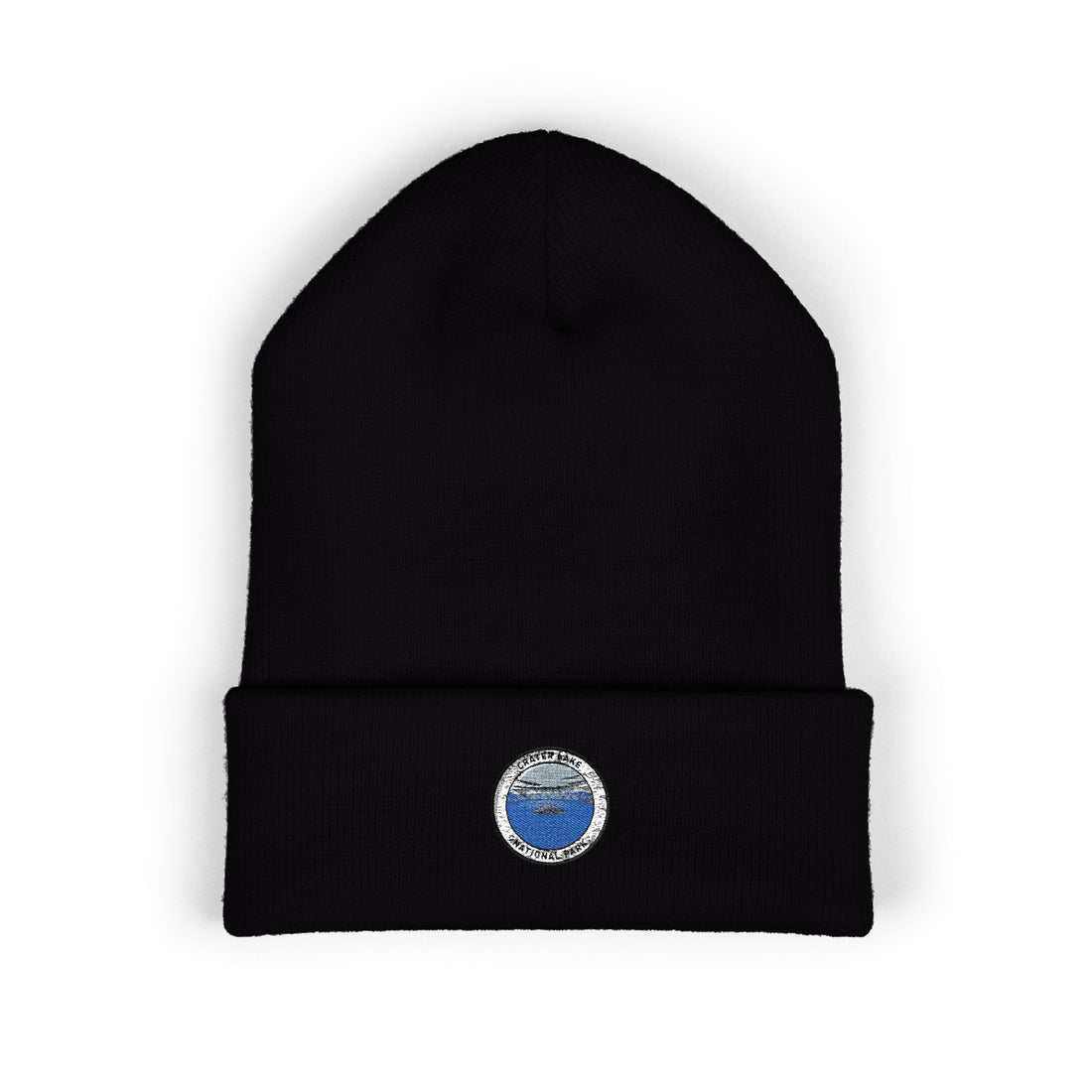 Ocean Wave Patch Beanie | Embroidered Cuffed Beanie