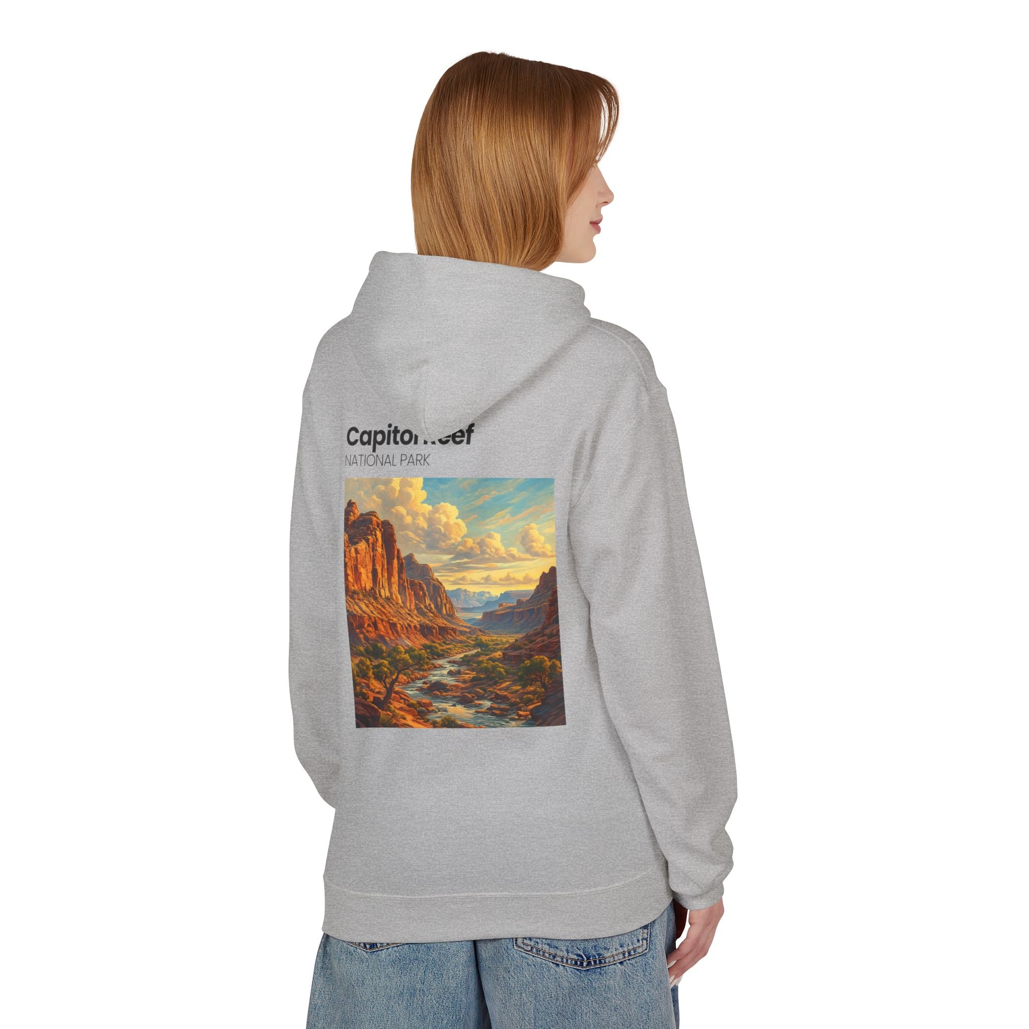 Capitol Reef National Park landscape Hoodie | Utah canyon scenic pullover