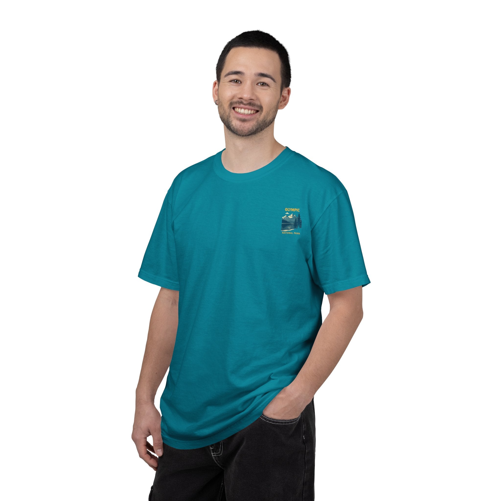 Olympic National Park landscape T-Shirt | mountain lake forest tee