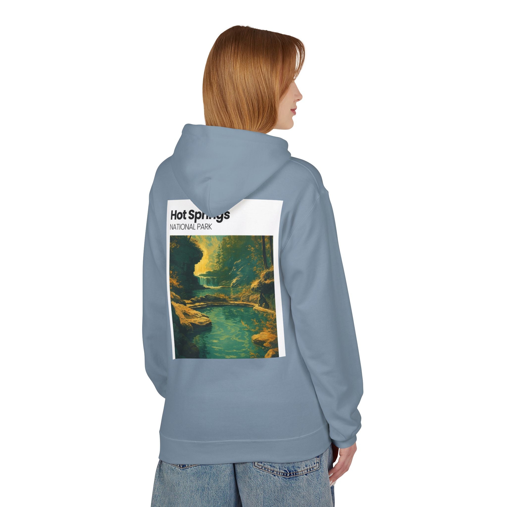 Hot Springs National Park Hoodie | Scenic Thermal Pool Illustration