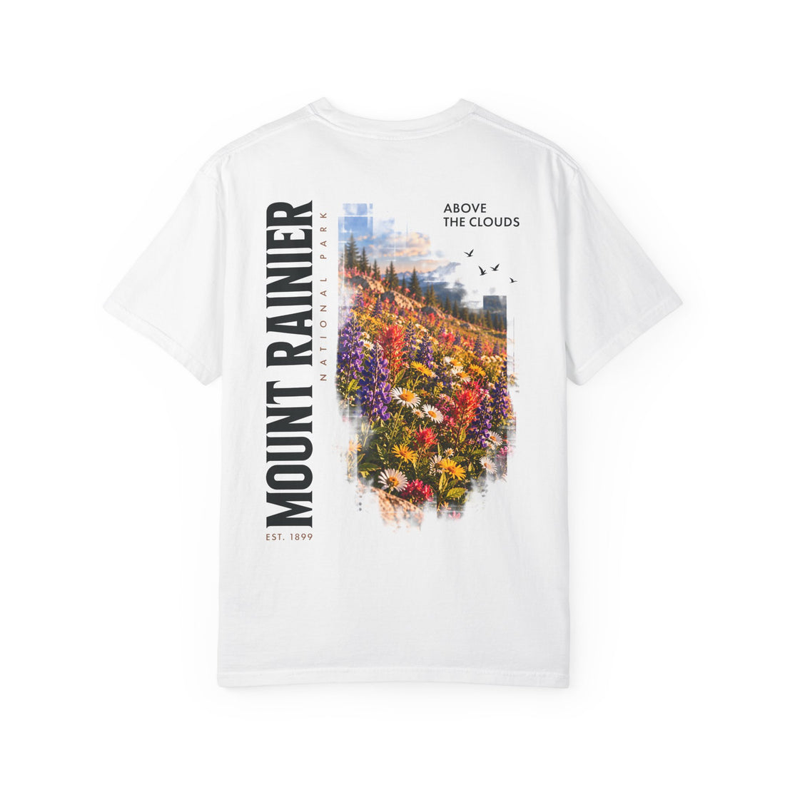 Mount Rainier National Park – Wildflower Meadow Graphic T-Shirt