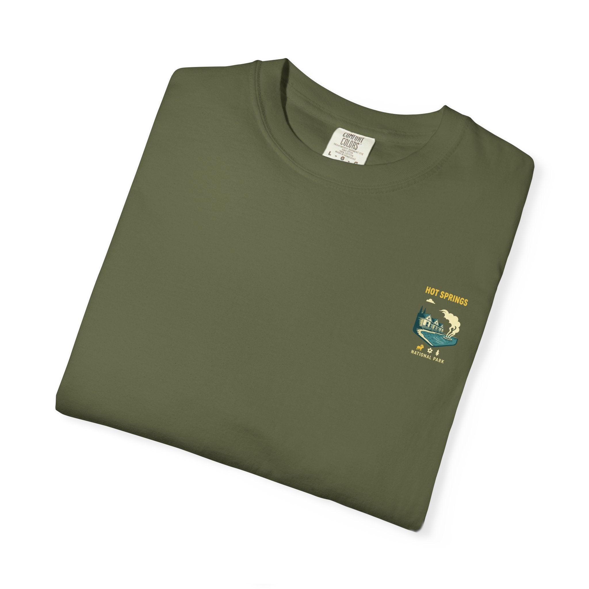 Hot Springs National Park graphic T-shirt | Scenic Hot Spring Illustration