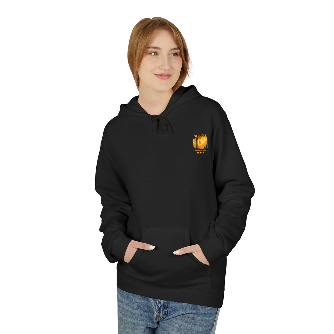 Sequoia National Park Vintage Poster Hoodie | Forest Landscape Sweatshirt