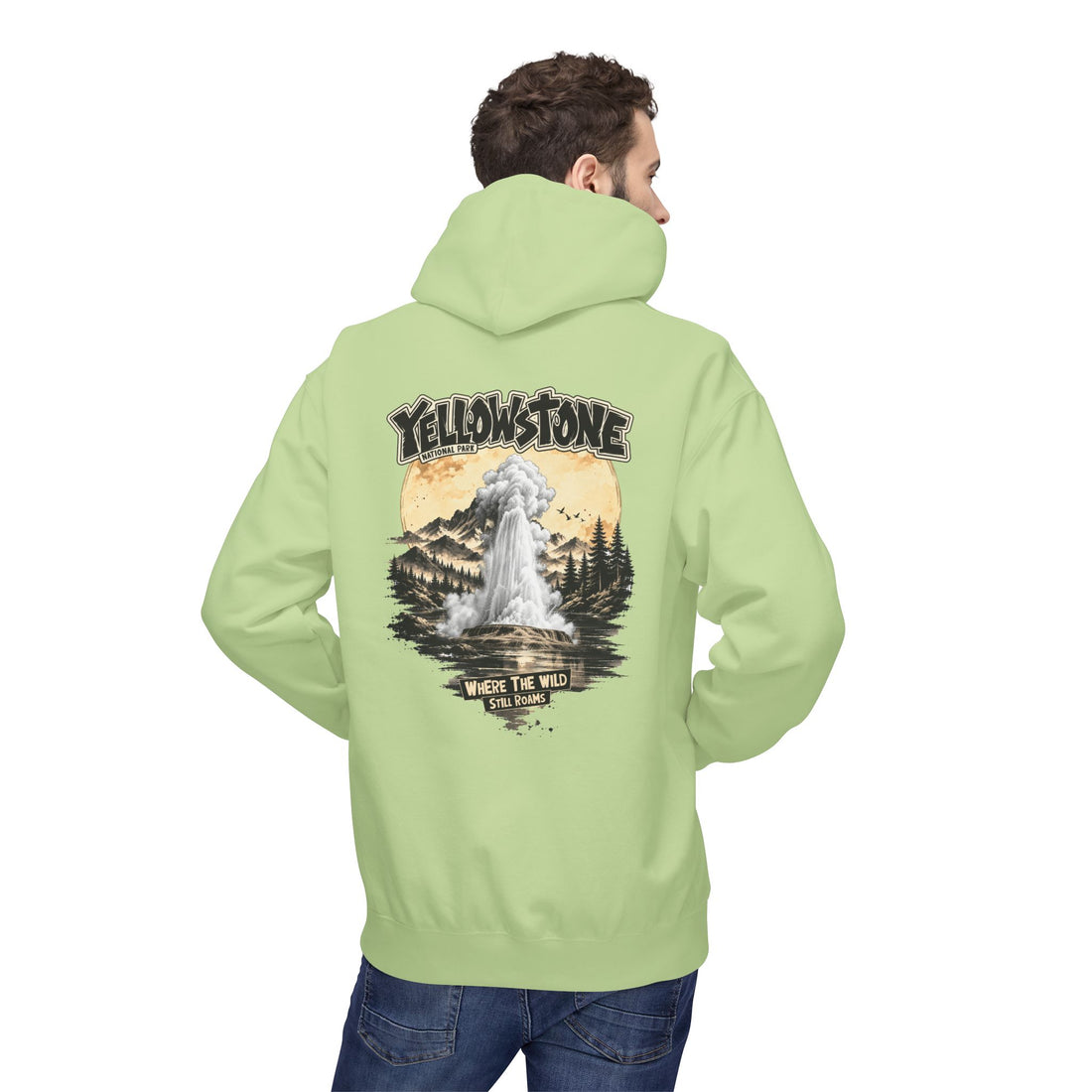 Yellowstone Old Faithful – Where the Wild Still Roams Hoodie