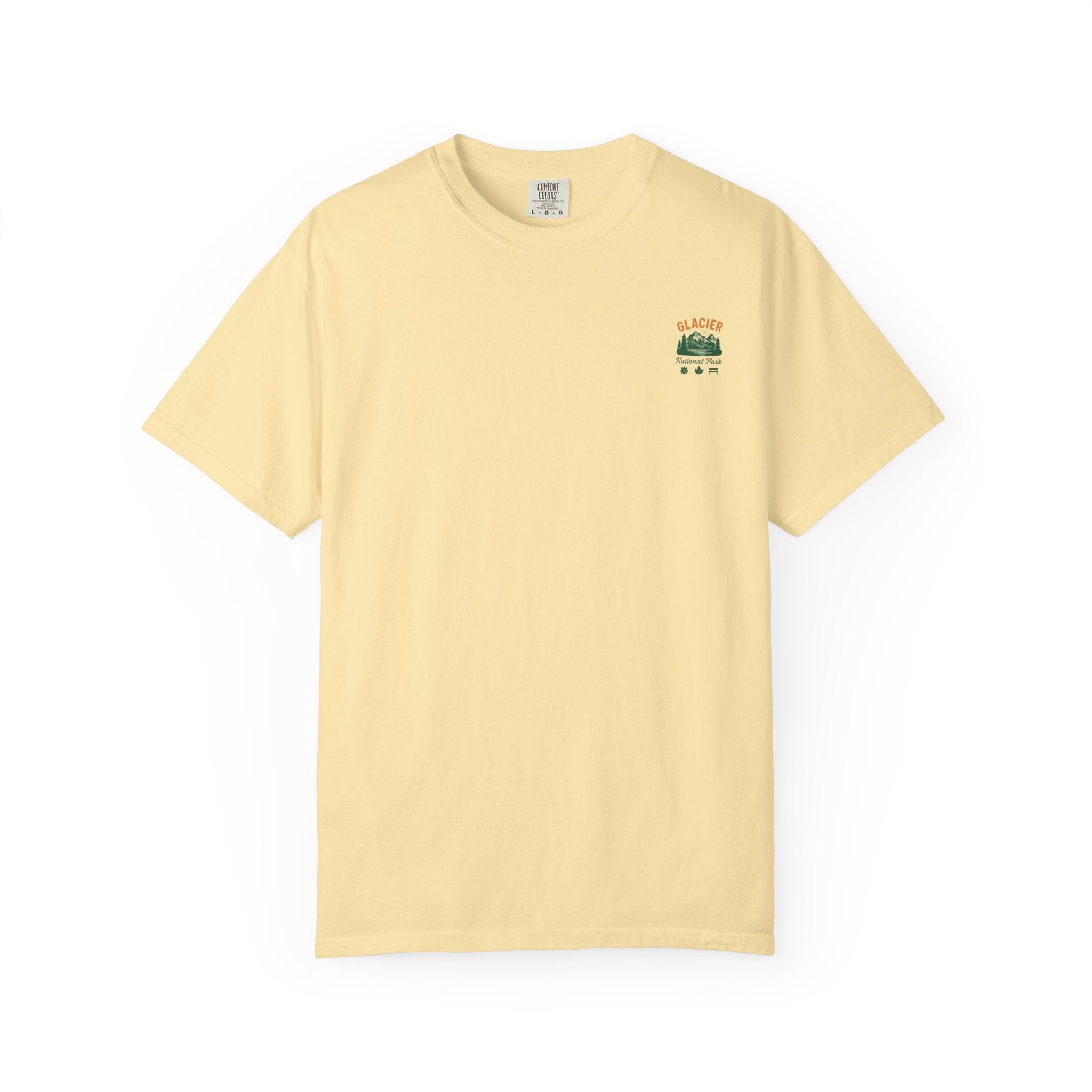 Glacier National Park Landscape T-shirt | Vintage Mountain Lake Tee