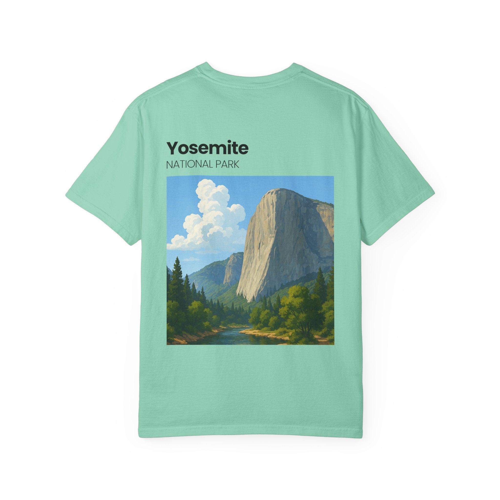 Yosemite National Park Half Dome Landscape T-Shirt | Vintage Park Poster Tee