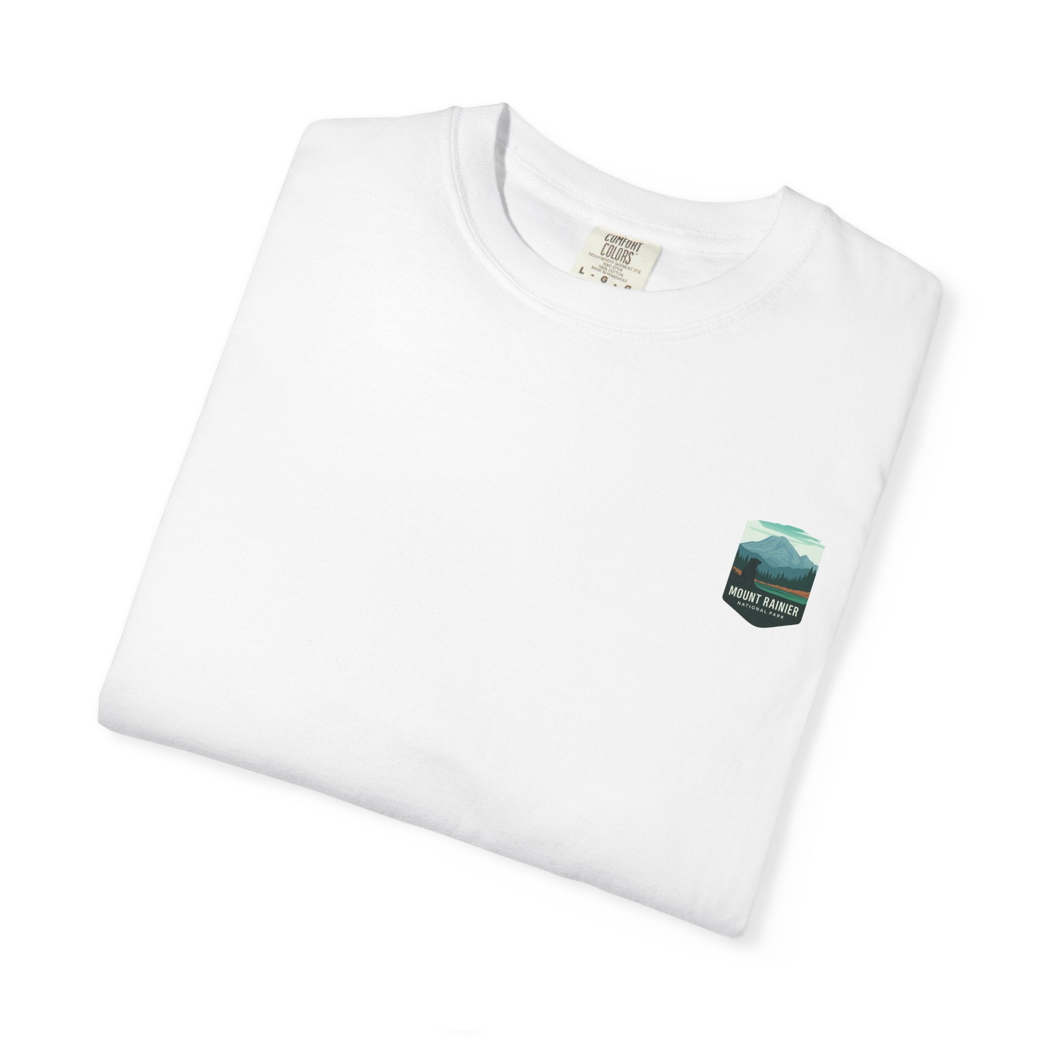 Mount Rainier National Park Poster T-Shirt | Vintage Landscape Graphic
