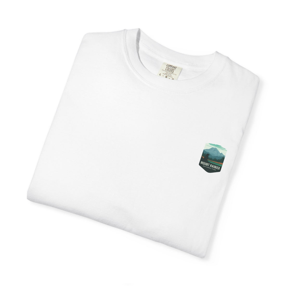 Mount Rainier National Park Poster T-Shirt | Vintage Landscape Graphic
