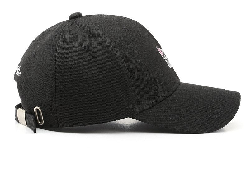 Personality curved brim cotton baseball cap