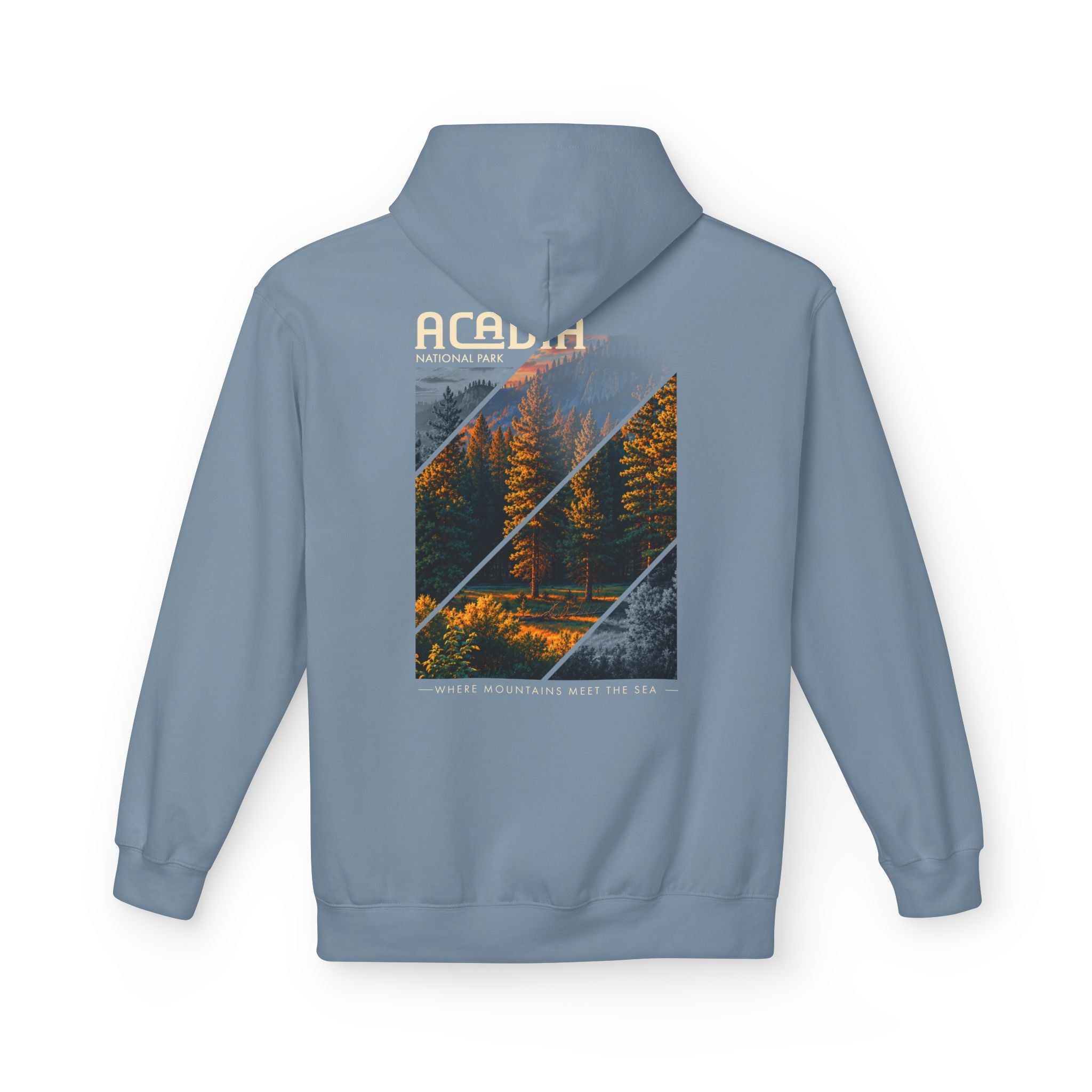 Acadia National Park Pine Trees Graphic hoodie