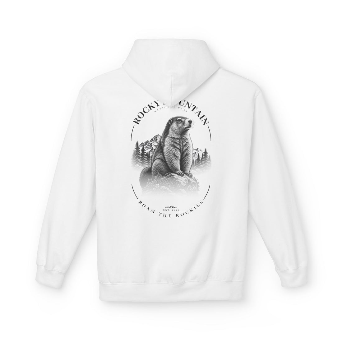 Rocky Mountain National Park Marmot Graphic Hoodie