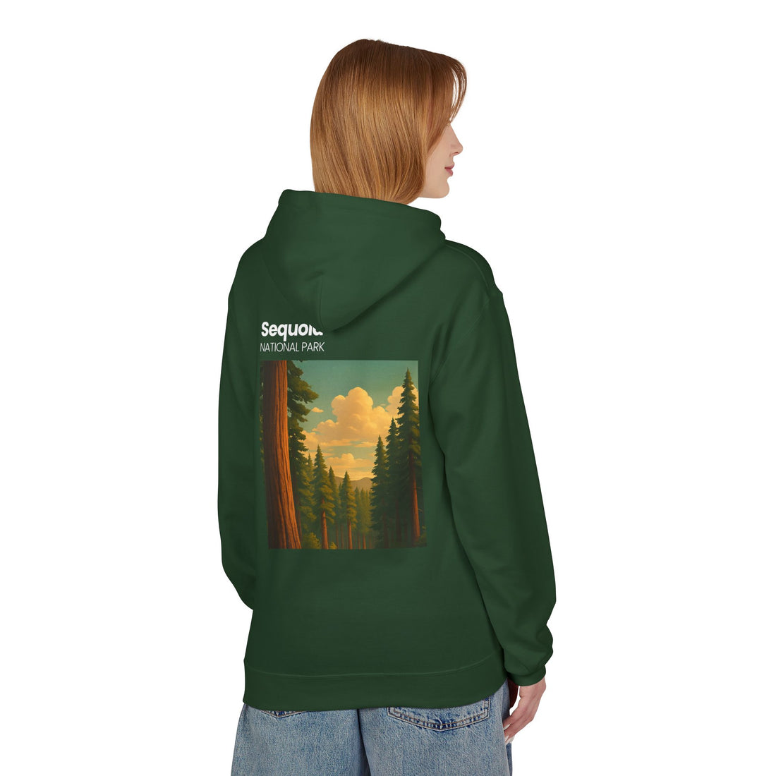 Sequoia National Park Vintage Poster Hoodie | Forest Landscape Sweatshirt