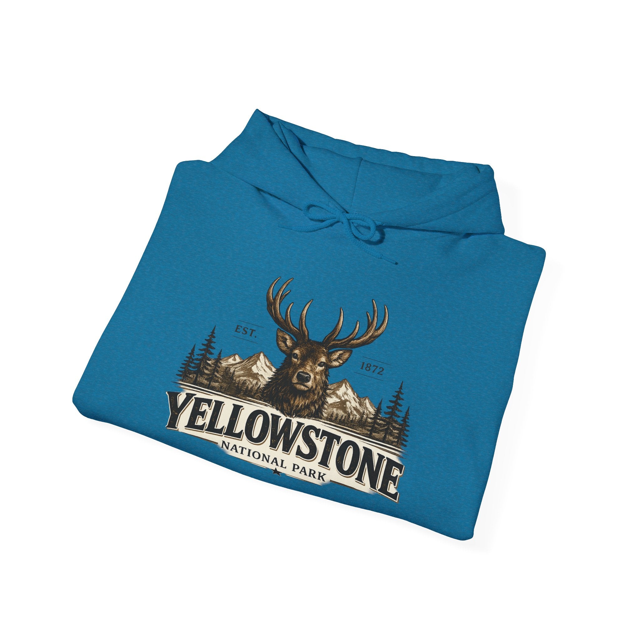 Yellowstone Elk Hoodie – Where the Wild Still Roams