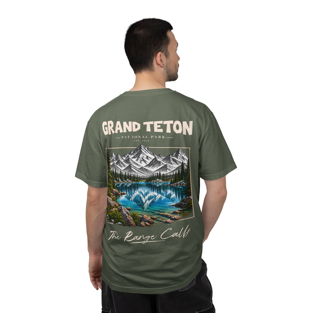 Grand Teton National Park Lake Reflection Graphic T-Shirt
