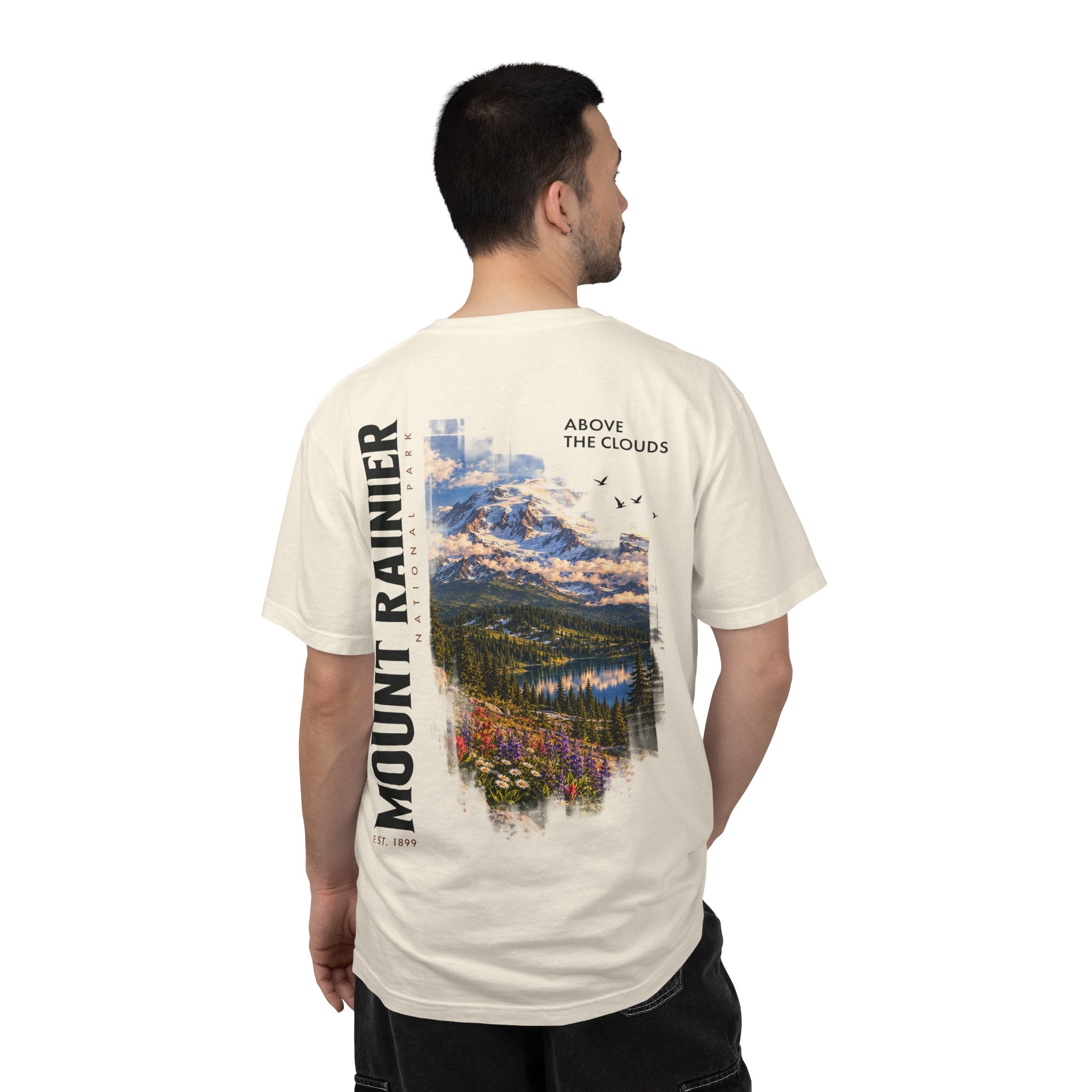 Mount Rainier National Park – Alpine Scene Graphic T-Shirt