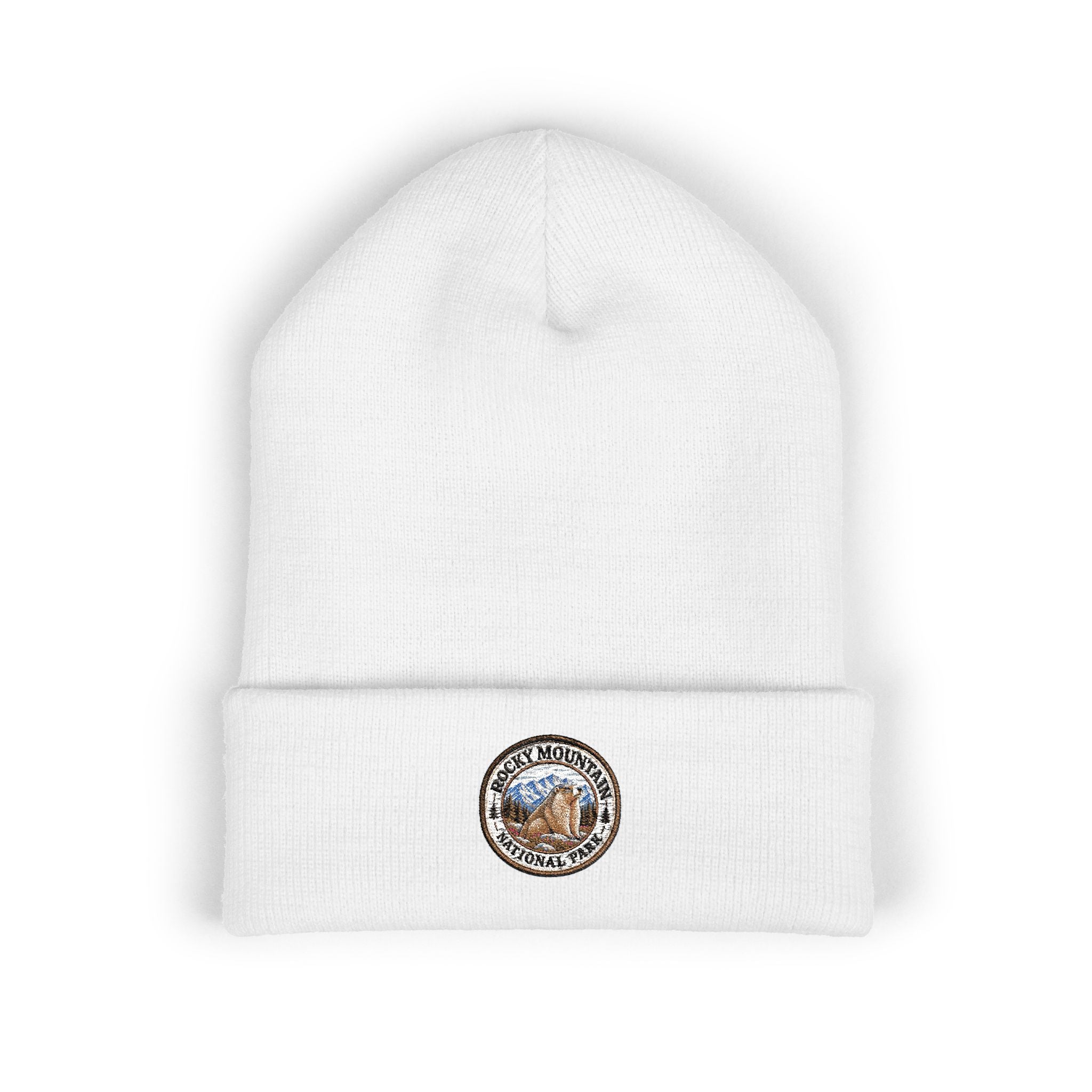 Rocky Mountain National Park Marmot Beanie Round Logo