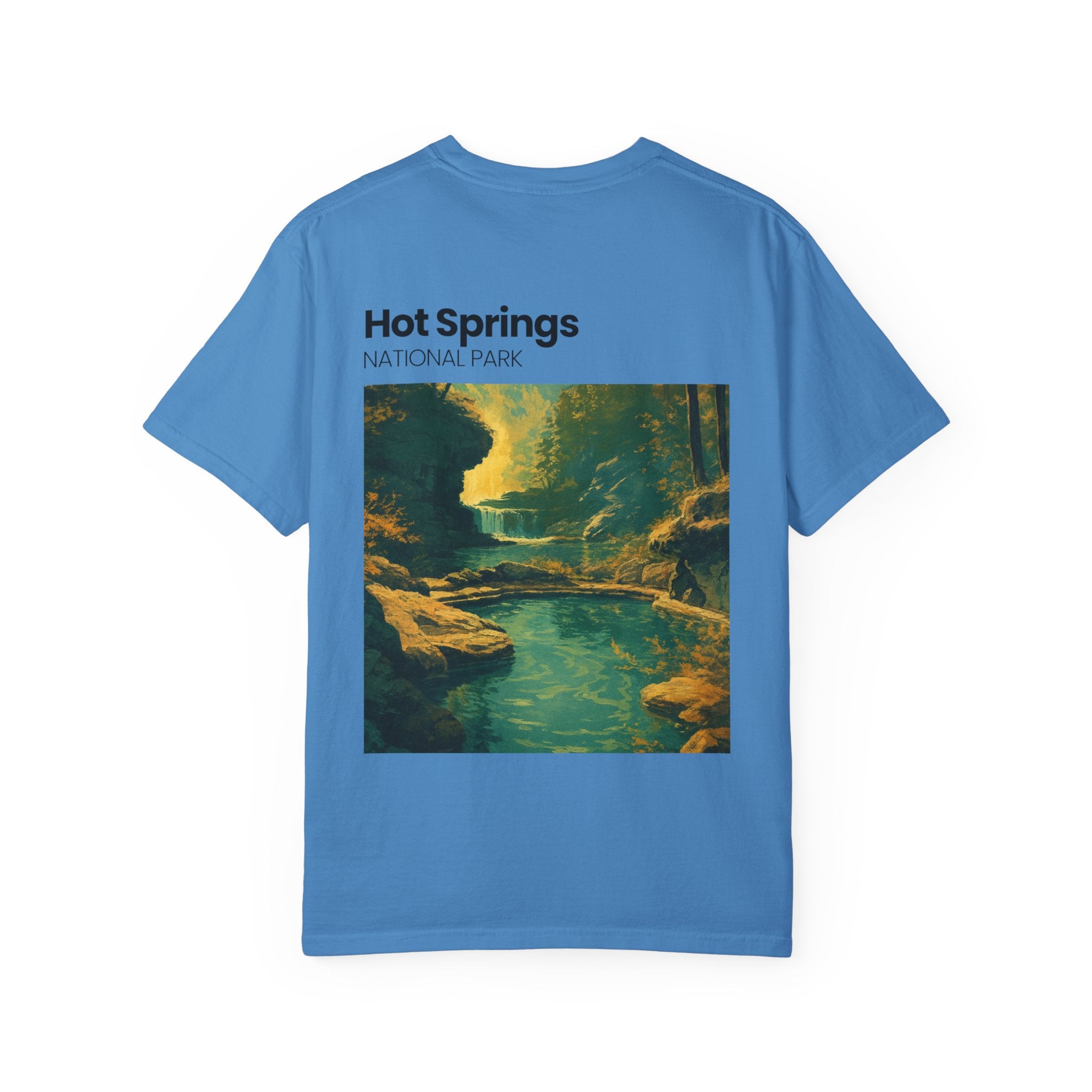 Hot Springs National Park graphic T-shirt | Scenic Hot Spring Illustration