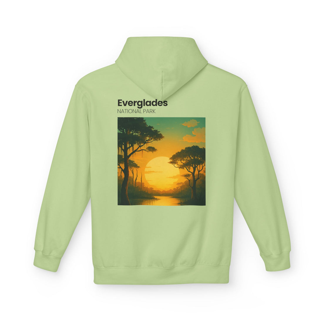 Everglades Sunset Vintage Poster Hoodie | National Park Landscape