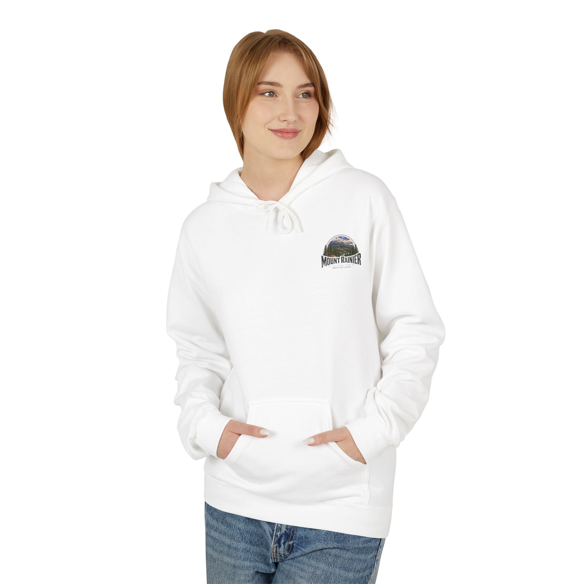 Mount Rainier National Park –  Alpine Scene Graphic Hoodie