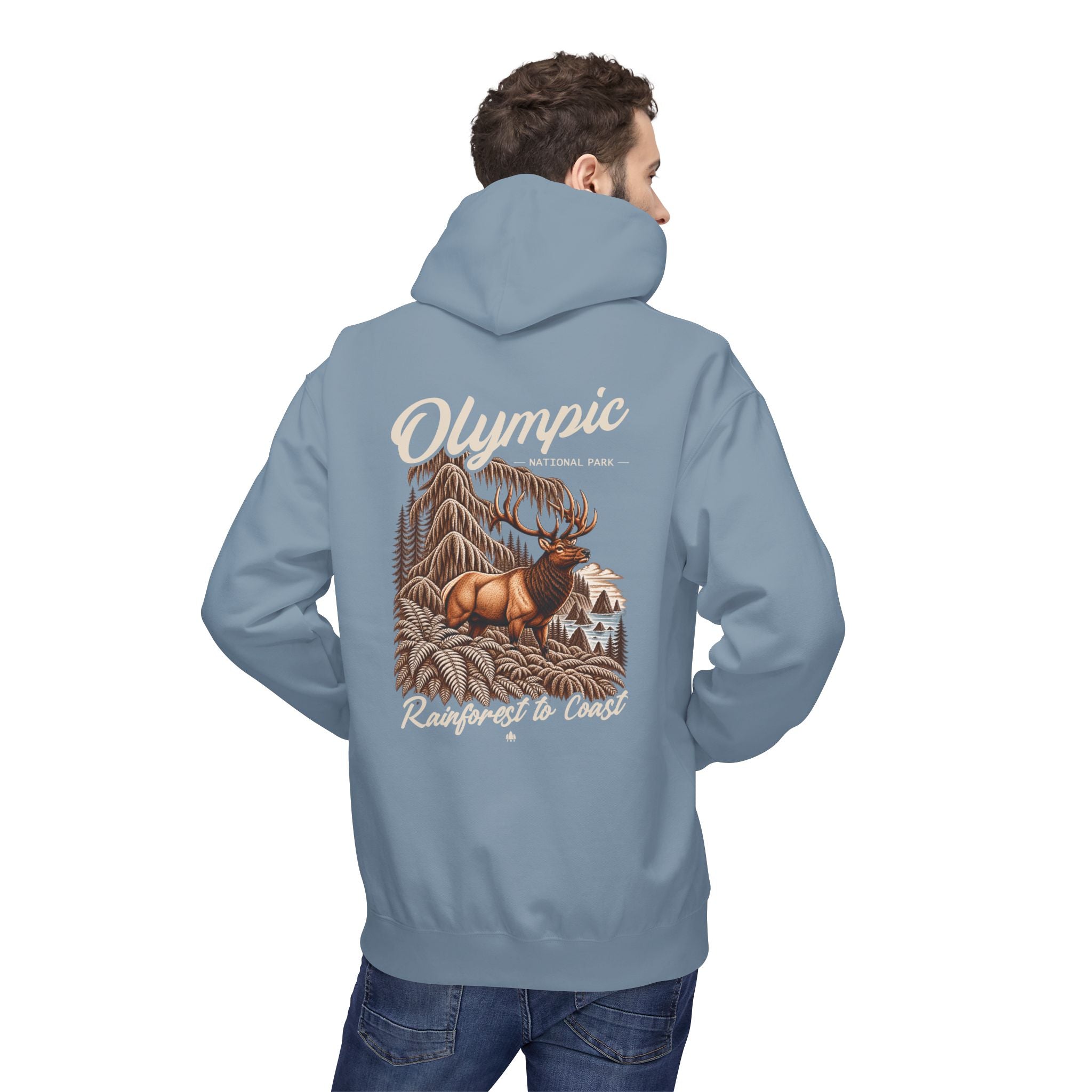 Olympic National Park Roosevelt Elk Graphic Hoodie