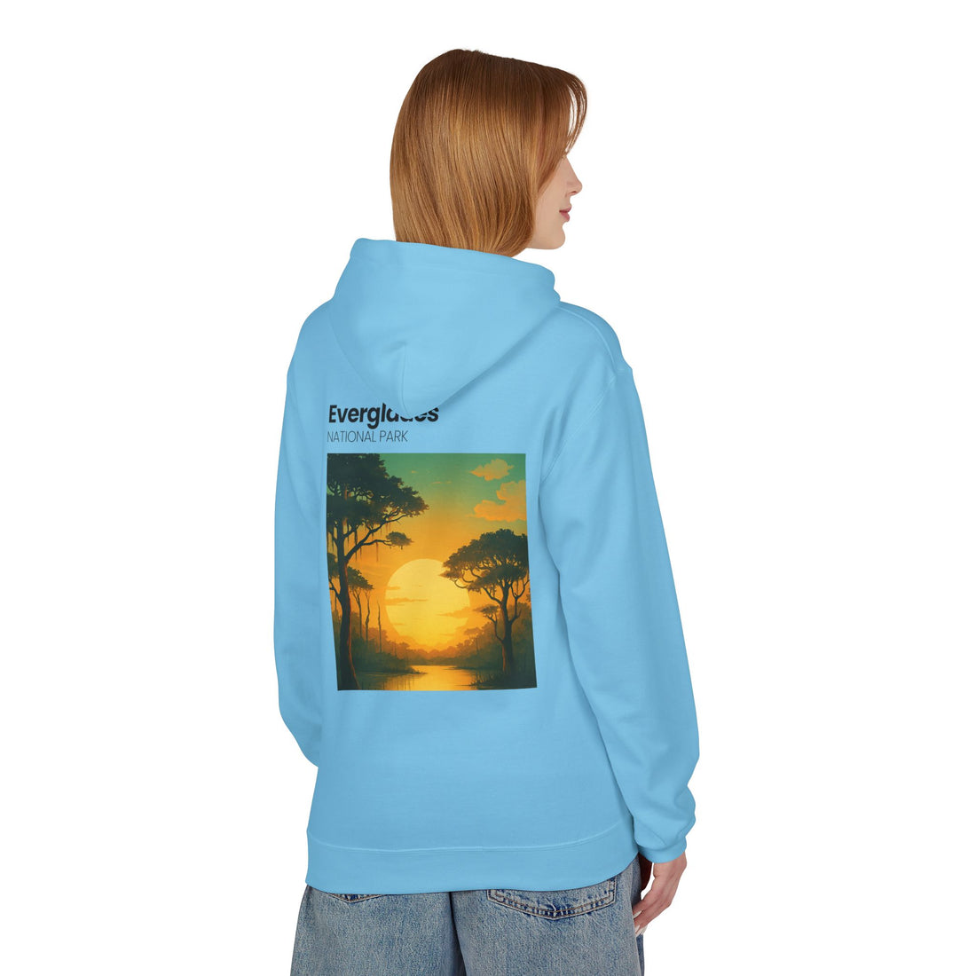 Everglades Sunset Vintage Poster Hoodie | National Park Landscape