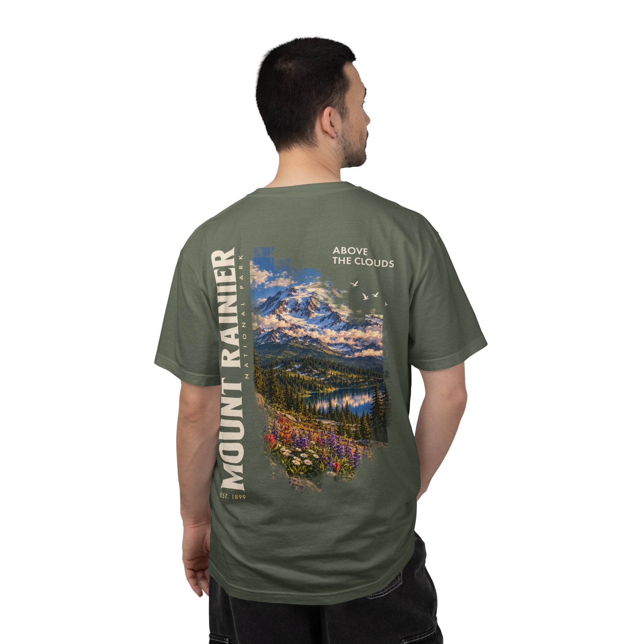 Mount Rainier National Park – Alpine Scene Graphic T-Shirt