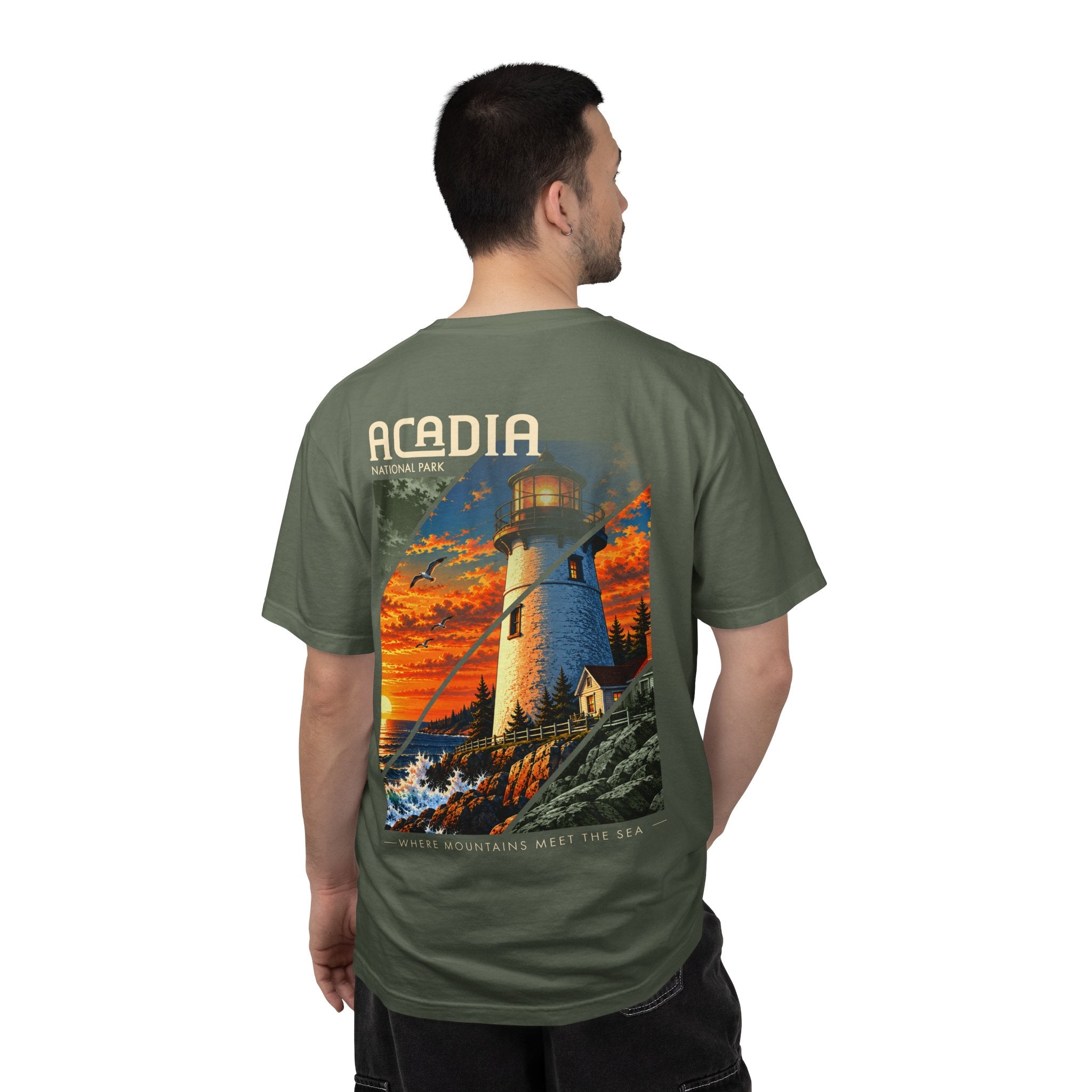 Acadia National Park Lighthouse Graphic T-Shirt