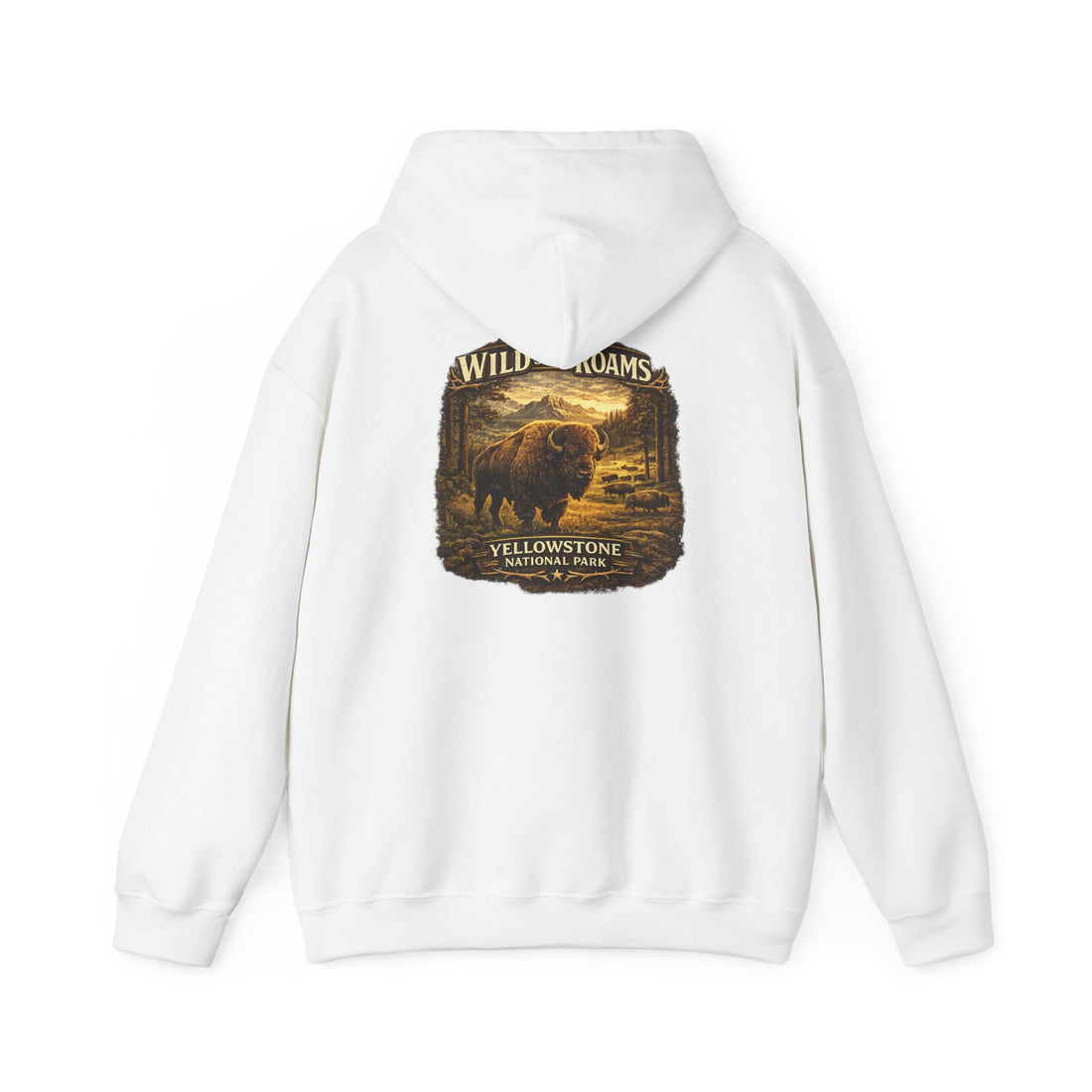 Yellowstone Bison Hoodie – Where the Wild Still Roams