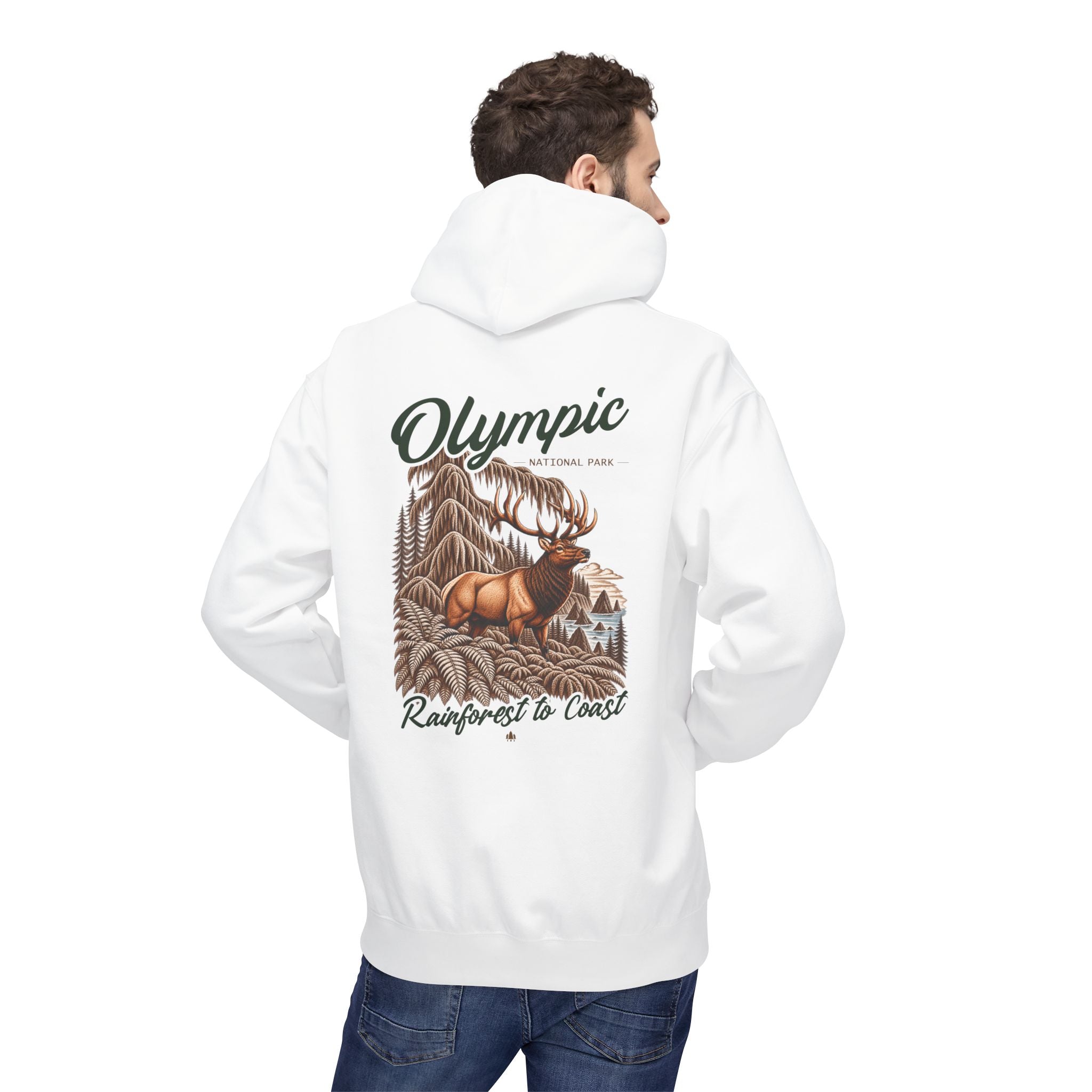 Olympic National Park Roosevelt Elk Graphic Hoodie