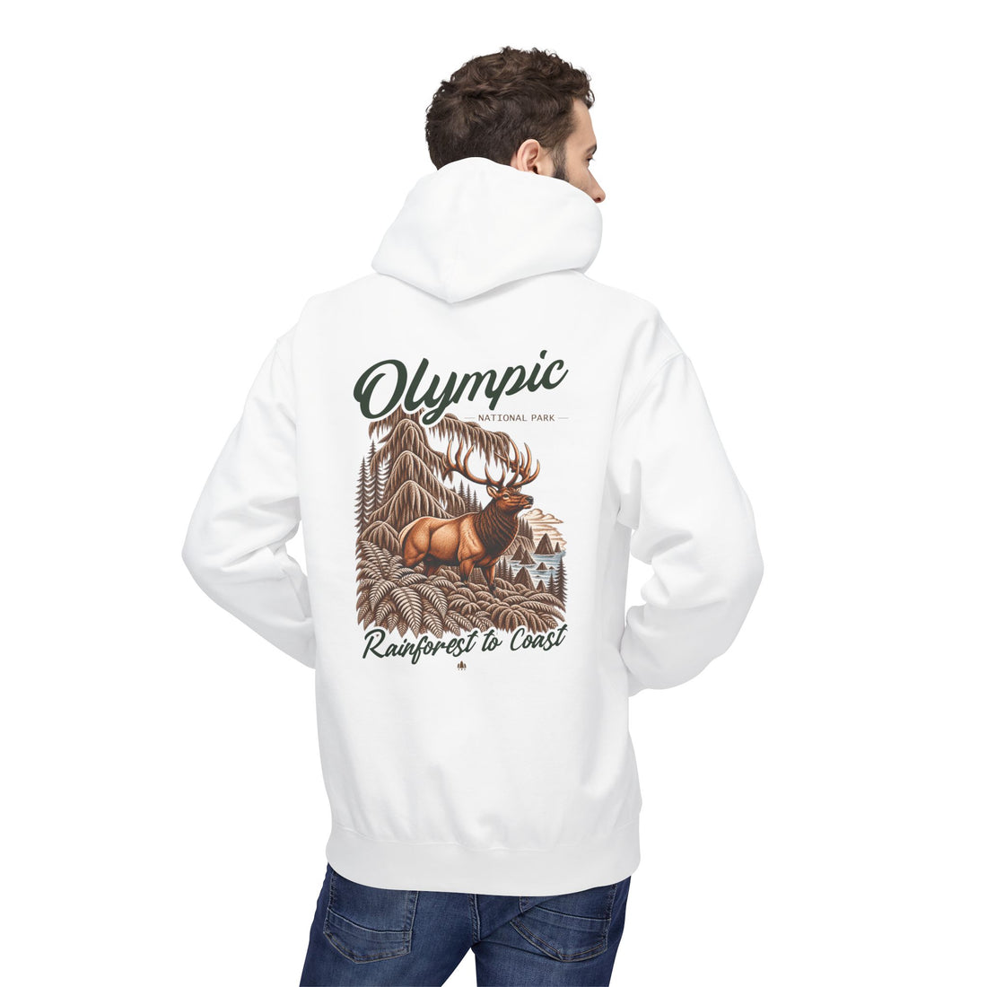 Olympic National Park Roosevelt Elk Graphic Hoodie
